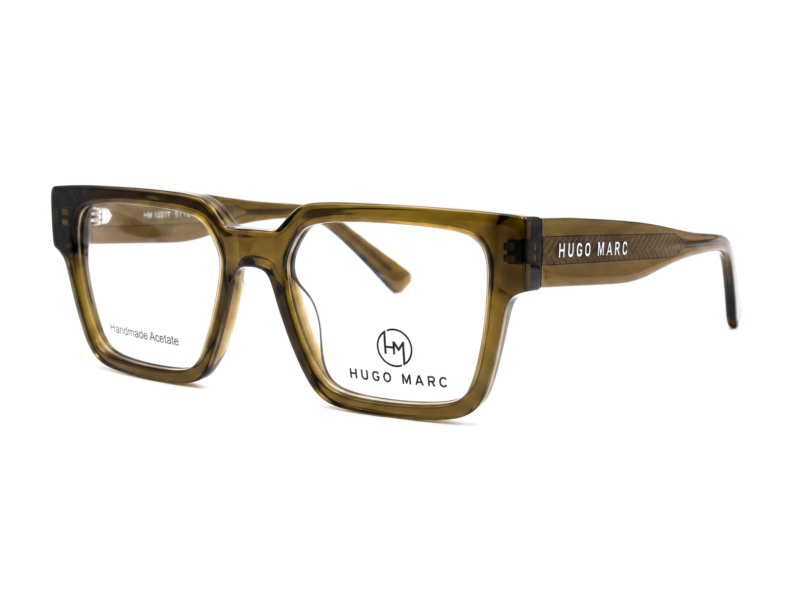 Hugo Marc HM-12017 Premium Geometric Square Acetate Eyeglasses - Image 4