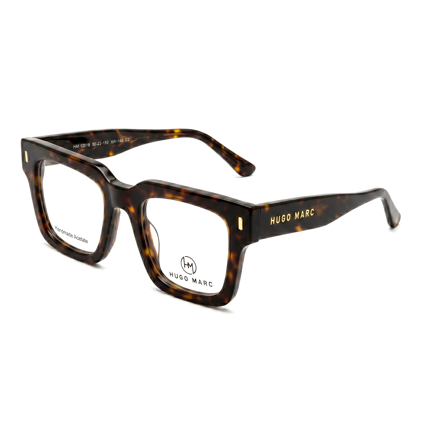 Hugo Marc HM-12018 Premium Square Acetate Eyeglasses - Image 2