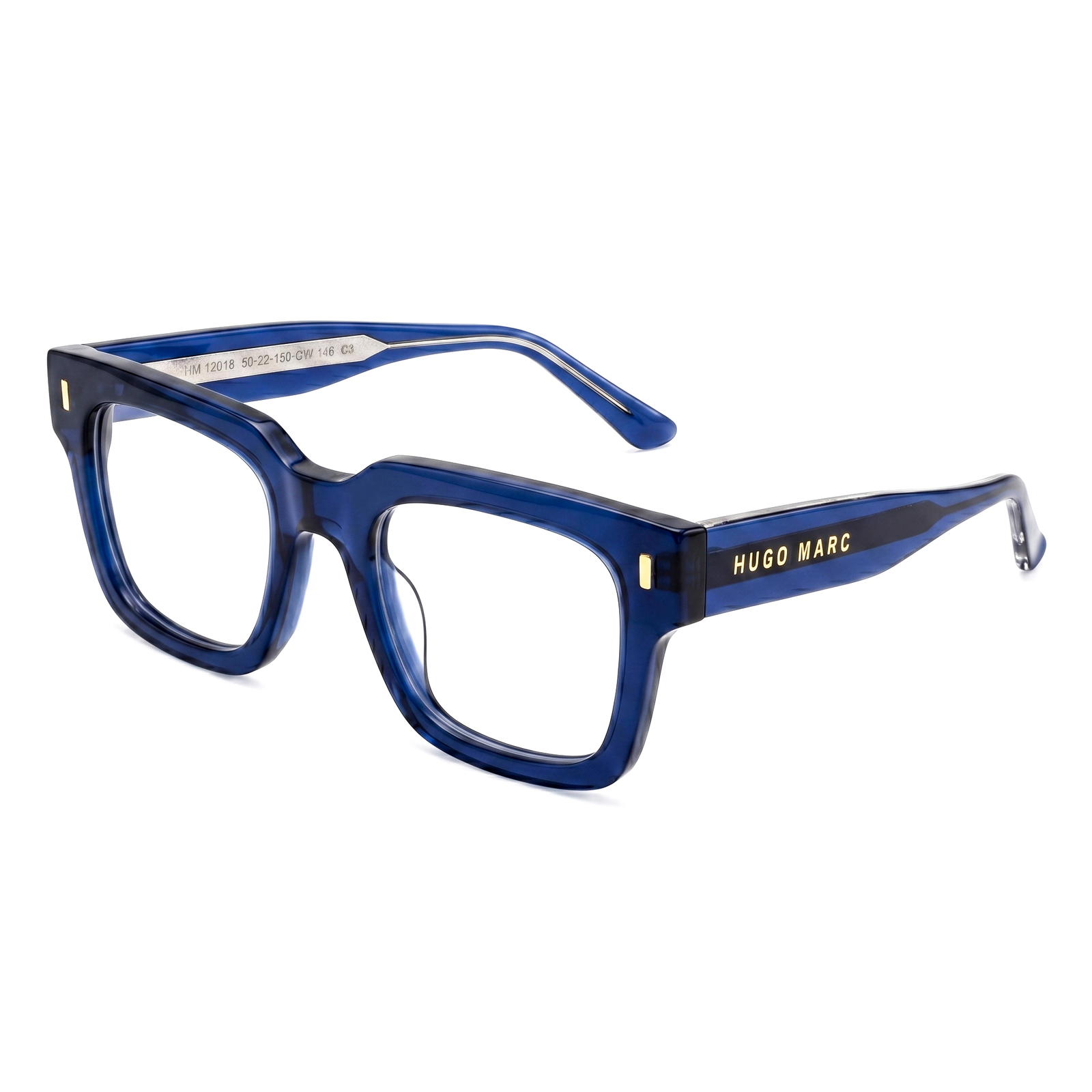 Hugo Marc HM-12018 Premium Square Acetate Eyeglasses - Image 3