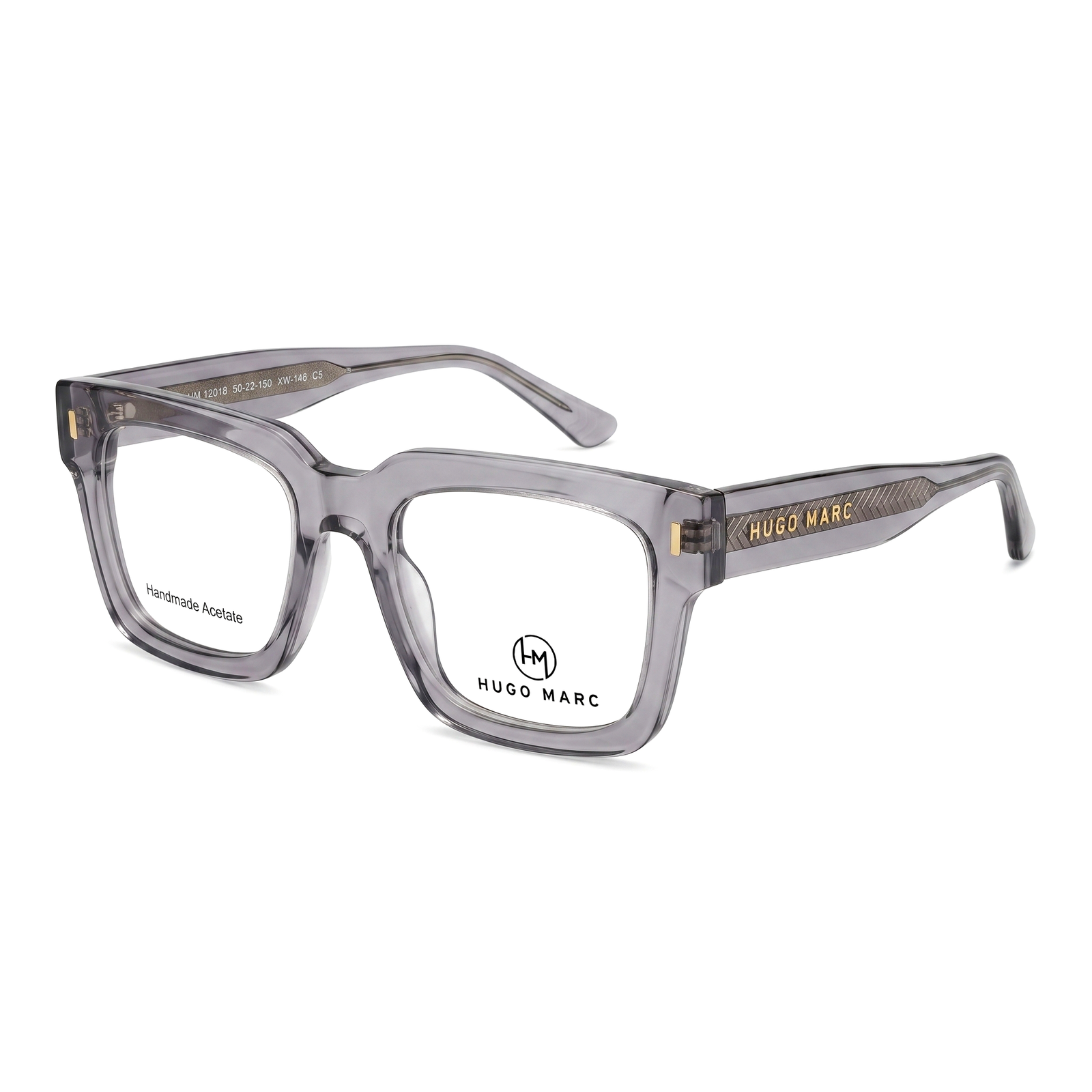 Hugo Marc HM-12018 Premium Square Acetate Eyeglasses - Image 5