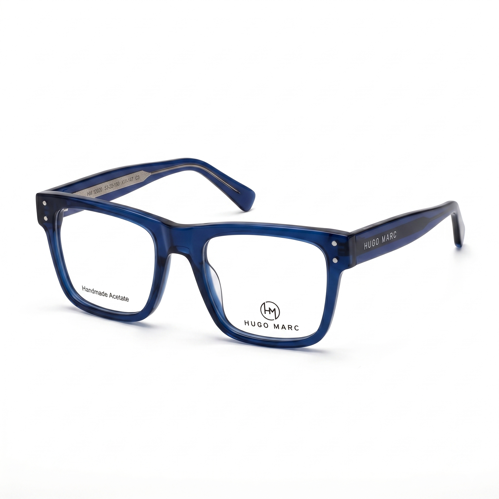 Hugo Marc HM-12020 Premium Oversized Square Acetate Eyeglasses - Image 3