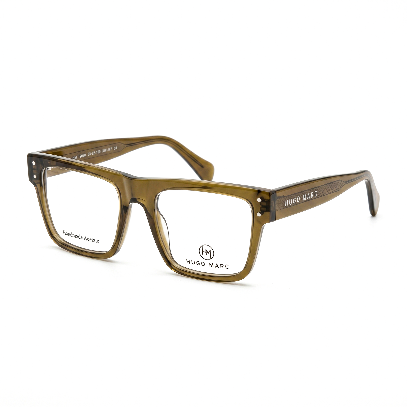 Hugo Marc HM-12020 Premium Oversized Square Acetate Eyeglasses - Image 4