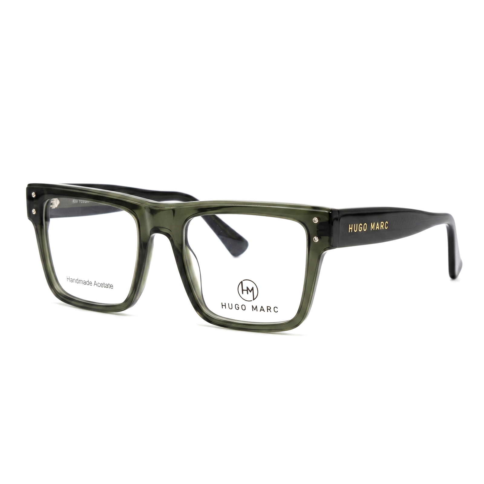Hugo Marc HM-12020 Premium Oversized Square Acetate Eyeglasses - Image 6