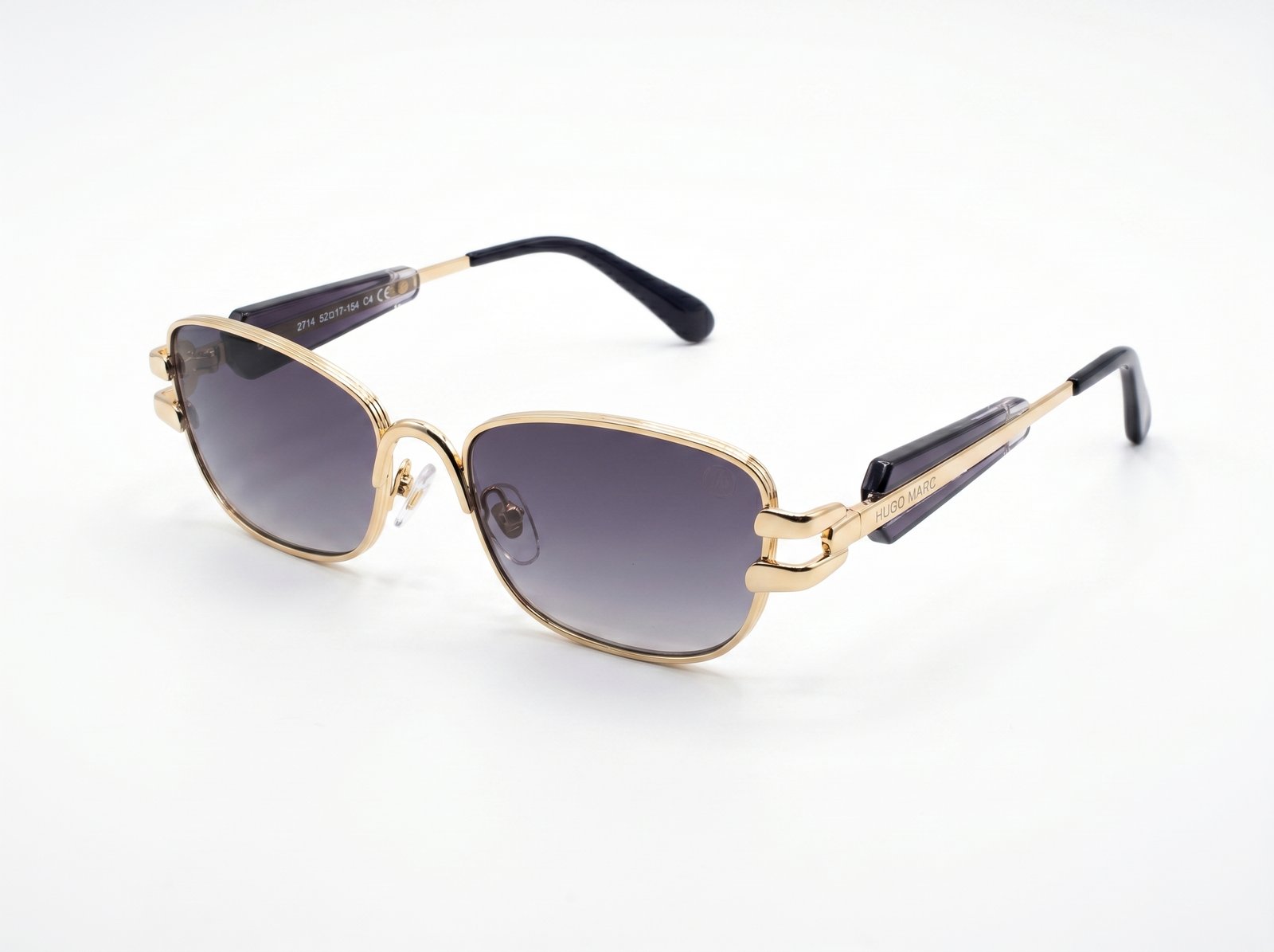 Hugo Marc HM-2714 Luxury Rectangular Sunglasses - Image 2