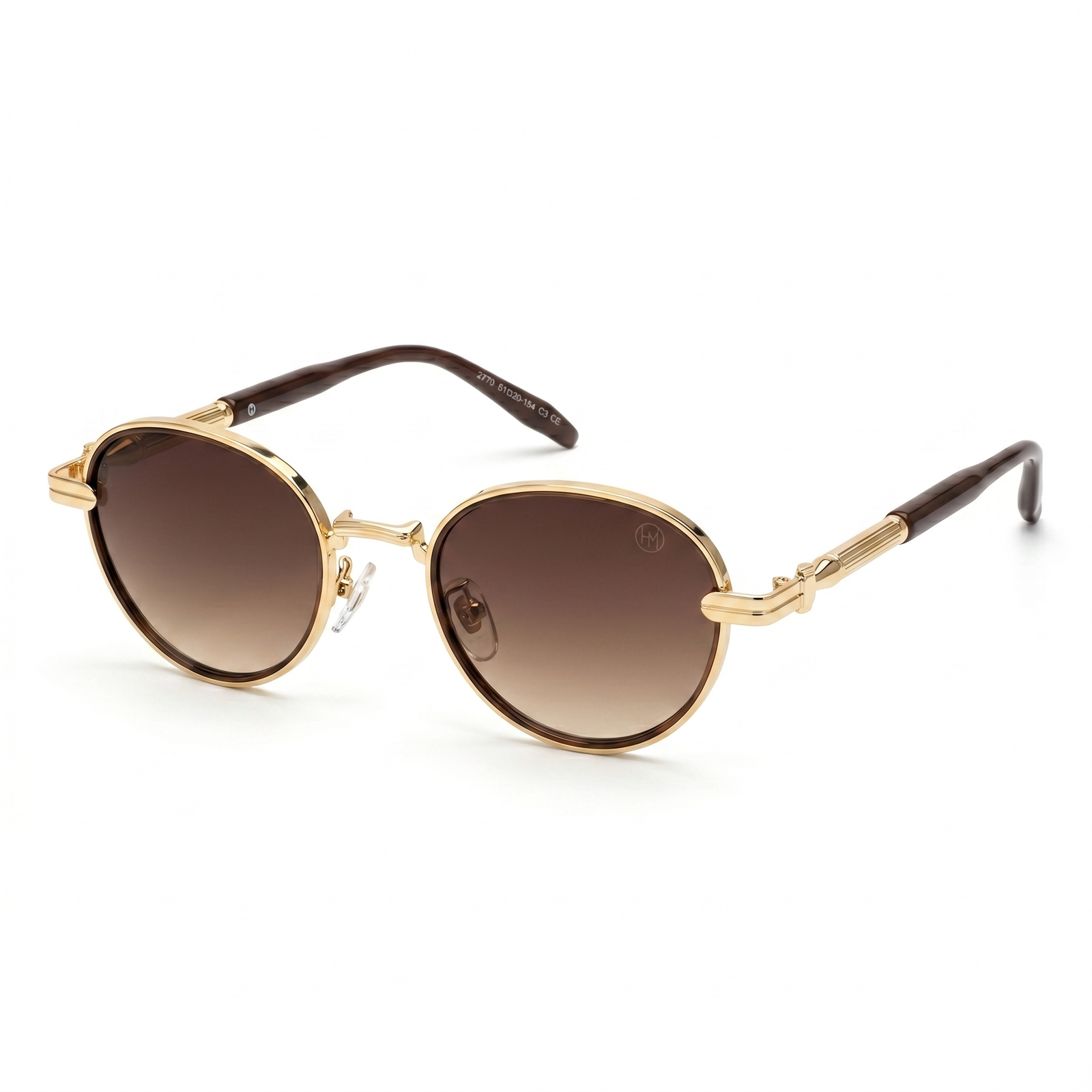 Hugo Marc HM-2770 Vintage Round Metal Sunglasses - Image 2