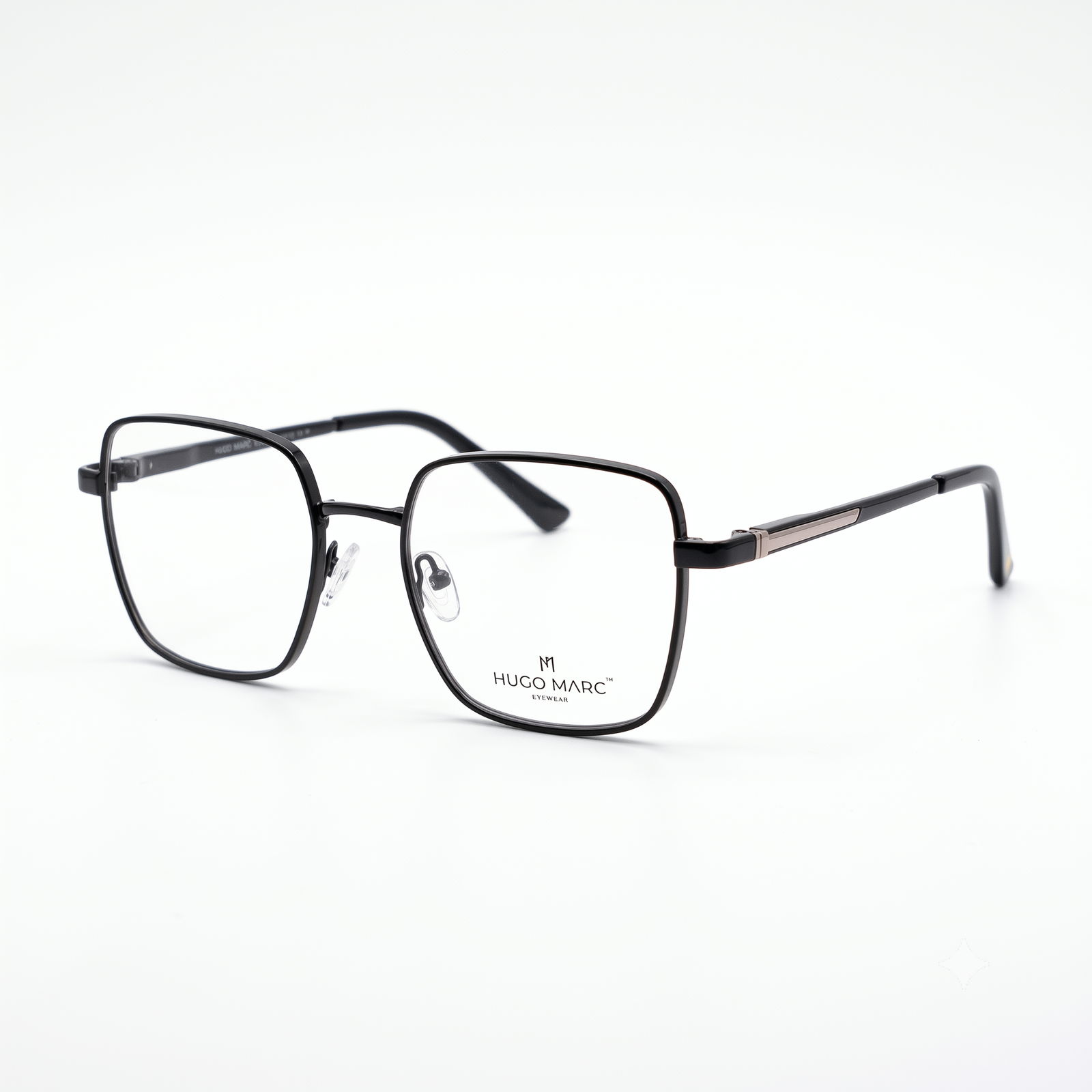 Hugo Marc HM-2003 Premium Square Metal Eyeglasses