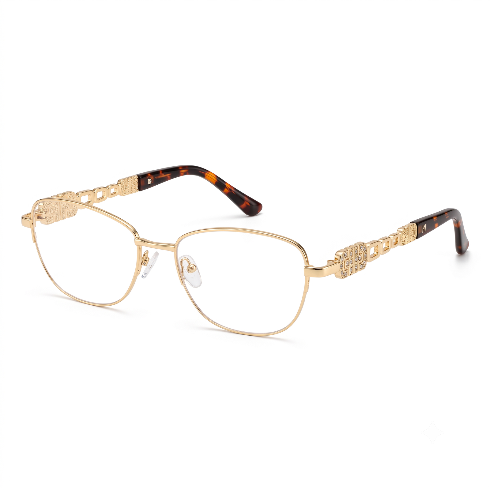 Hugo Marc HM-2161 Premium Rectangular Metal Eyeglasses