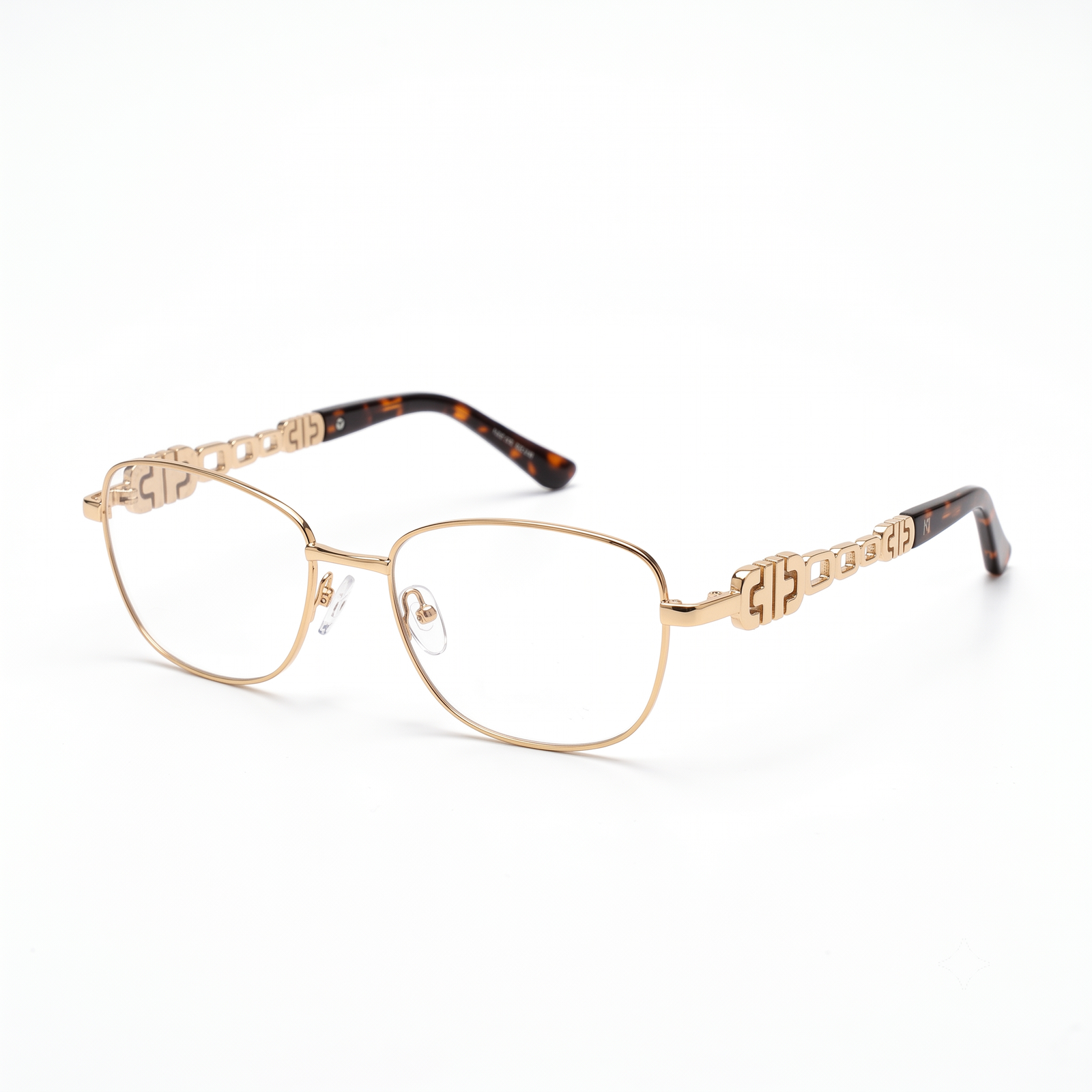 Hugo Marc HM-2169 Premium Geometric Metal Eyeglasses for Women