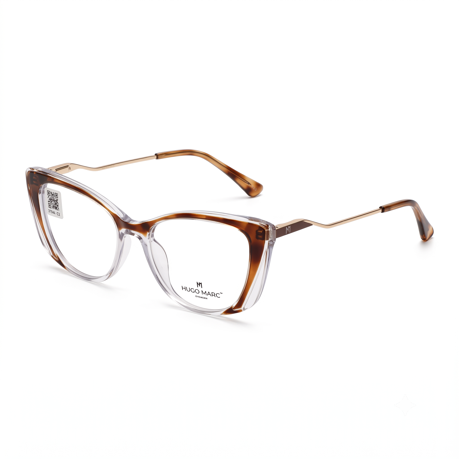 Hugo Marc HM-27042 Premium Cat-Eye Full-Rim Acetate Eyeglasses for Women
