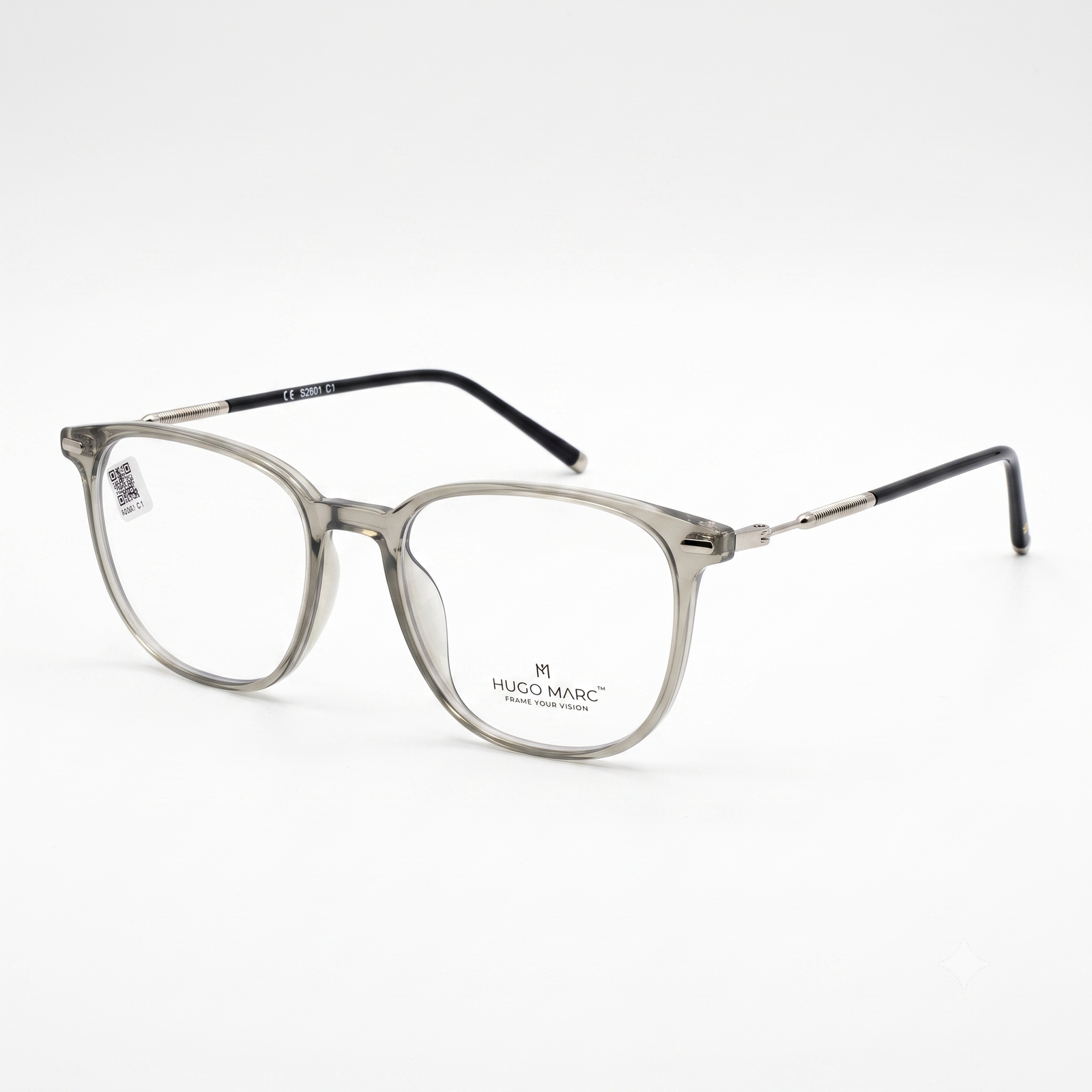 Hugo Marc HM-52601 Premium Lightweight Square Eyeglasses for Men & Women