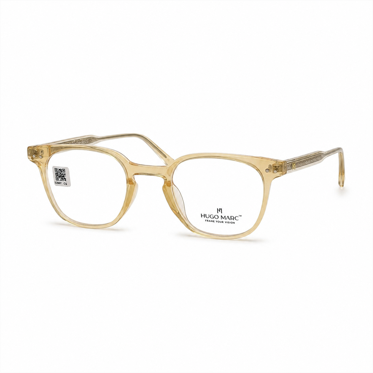 Hugo Marc HM-52607 Premium Lightweight Square Eyeglasses for Men & Women
