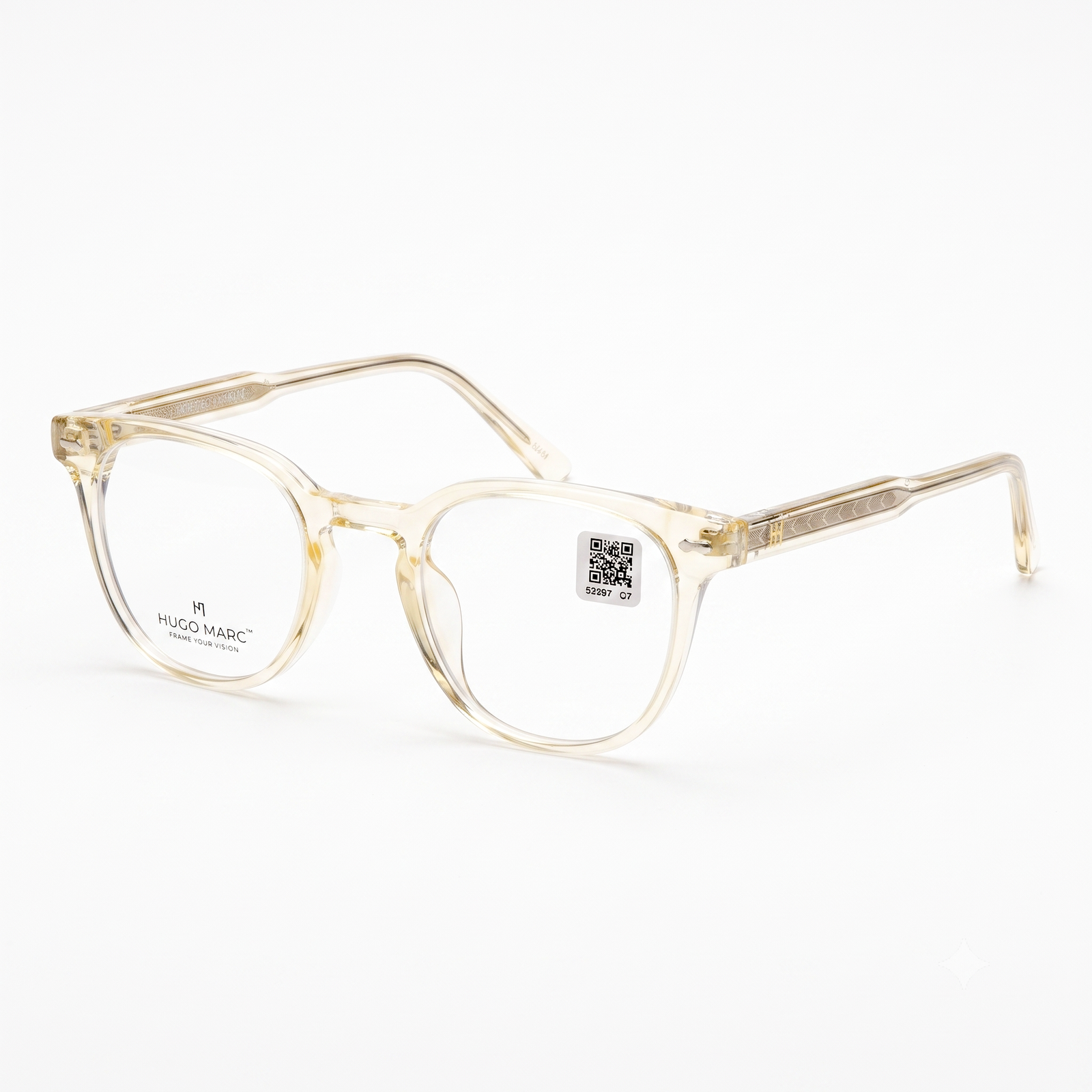 Hugo Marc HM-52607 Premium Lightweight Square Eyeglasses for Men & Women