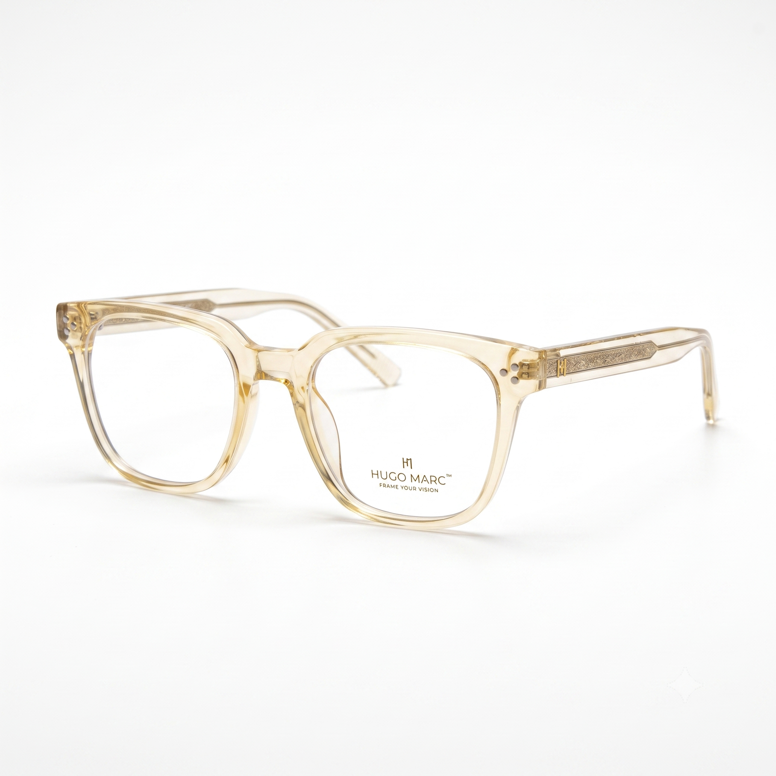 Hugo Marc HM-52609 Premium Lightweight Square Eyeglasses for Men & Women