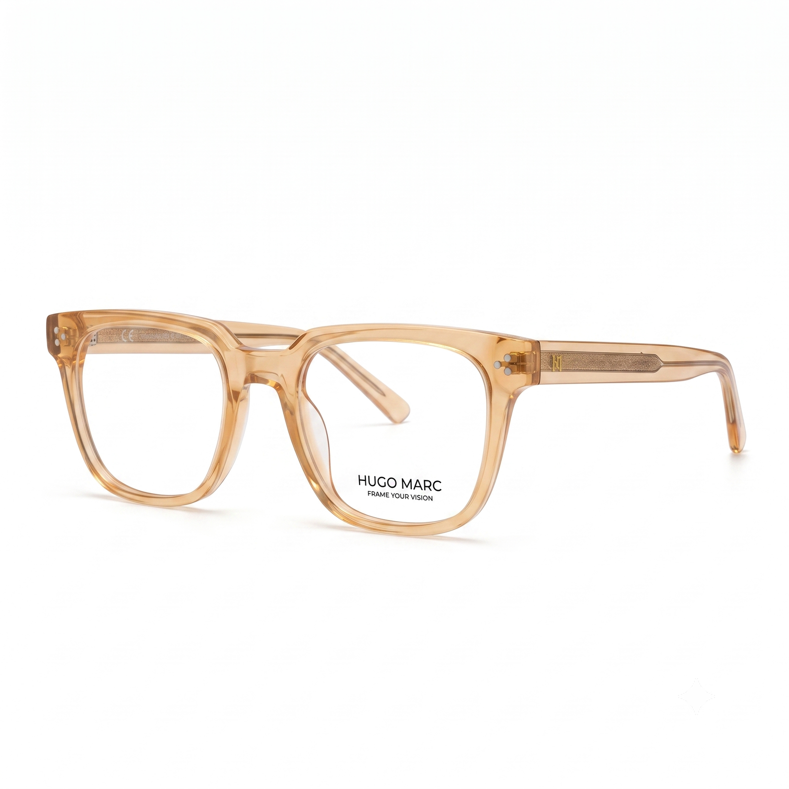 Hugo Marc HM-52609 Premium Lightweight Square Eyeglasses for Men & Women