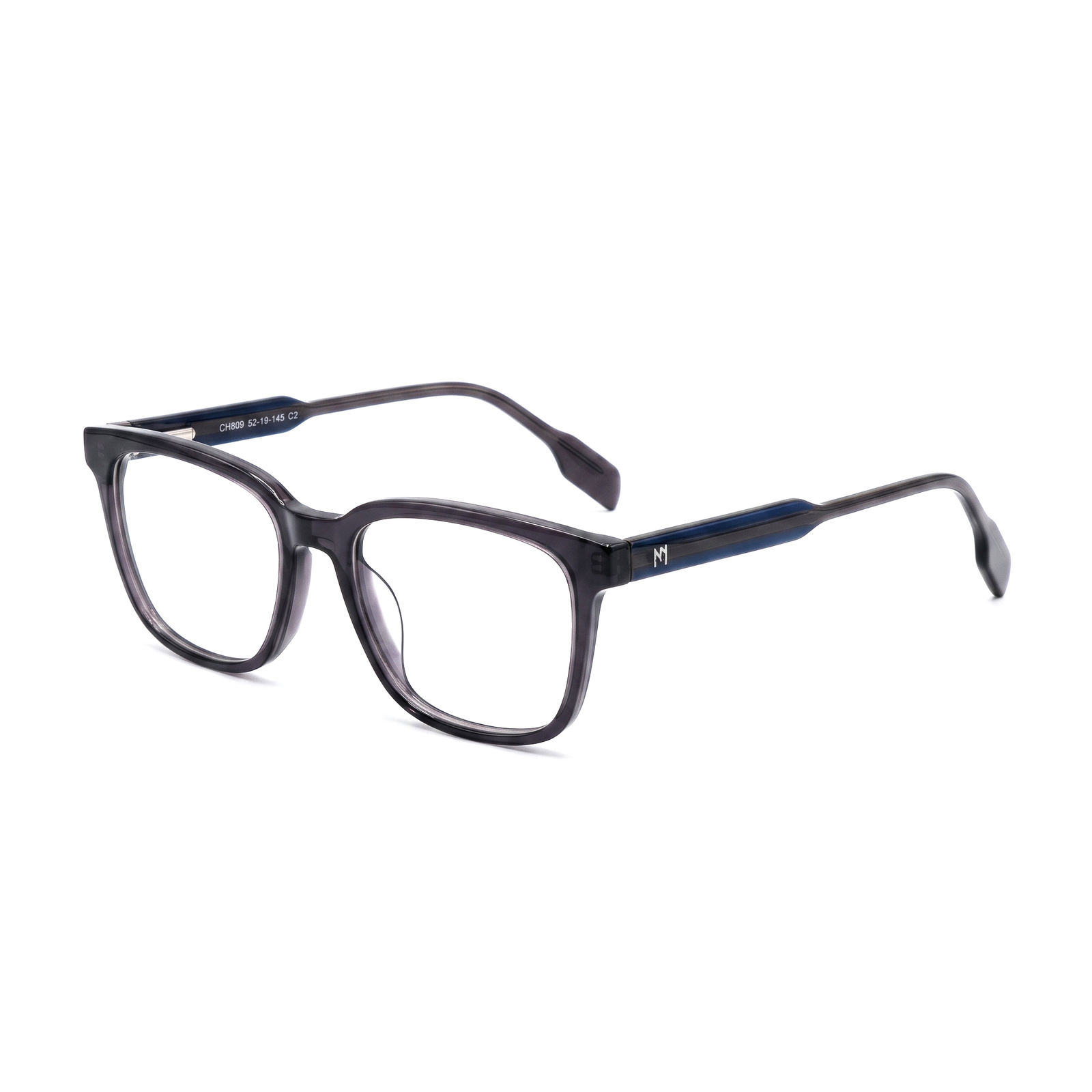 Hugo Marc HM-CH809 Premium Unisex Square Eyeglasses | Lightweight Full-Rim Optical Frame