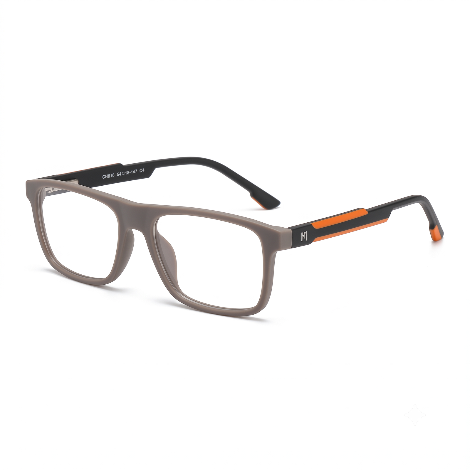 Hugo Marc HM-CH816 Premium Unisex Square Eyeglasses | Lightweight Full-Rim Optical Frame