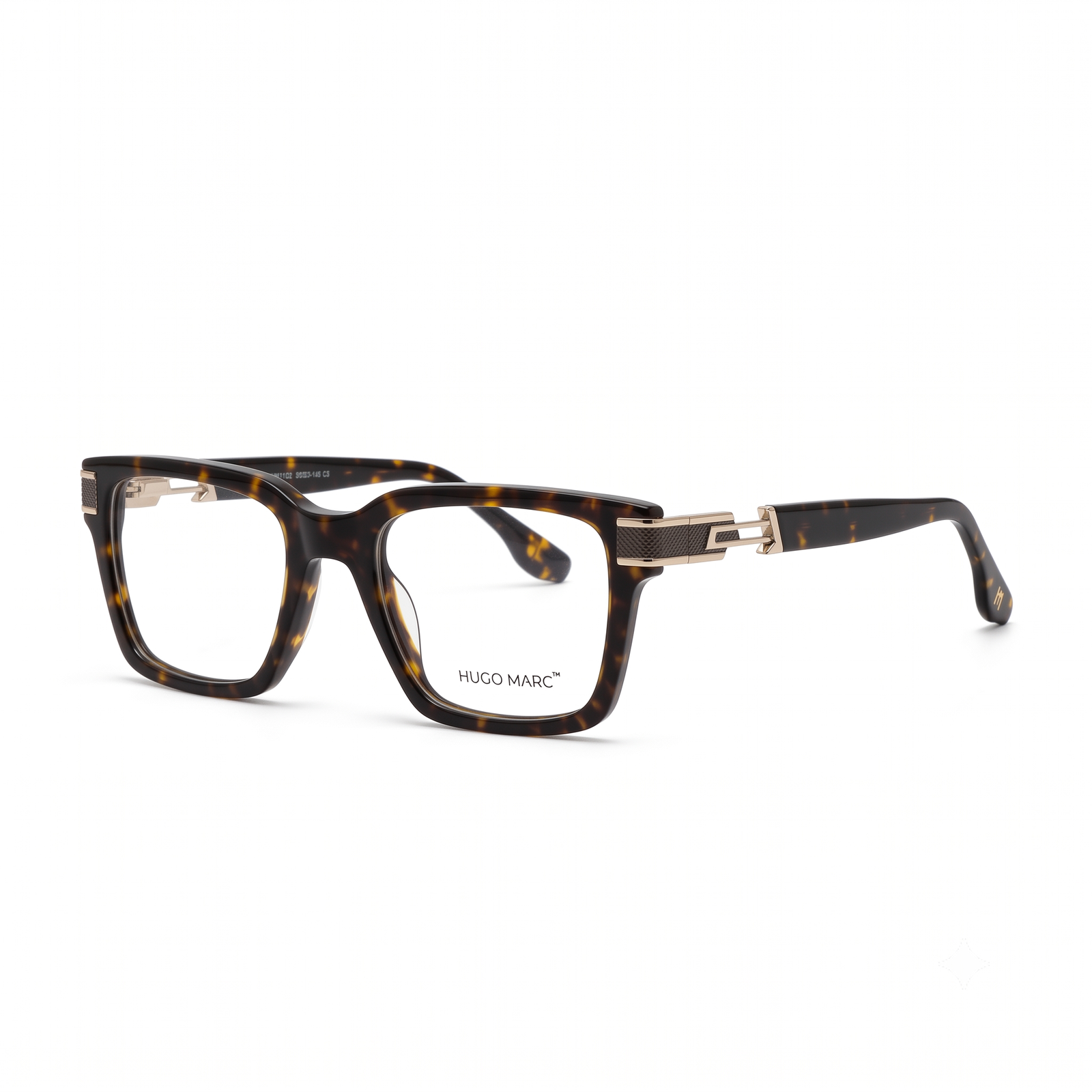 Hugo Marc HM-11102 Premium Square Full-Rim Eyeglass Frame for Men