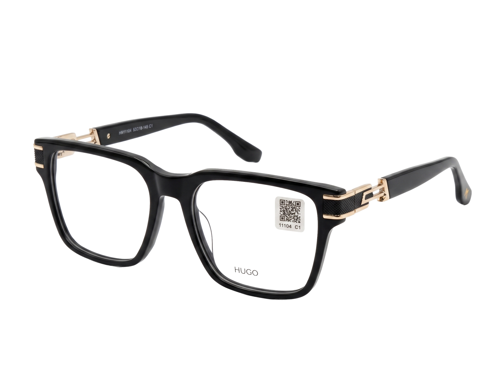 Hugo Marc HM-11104 Premium Square Full-Rim Eyeglass Frame for Men