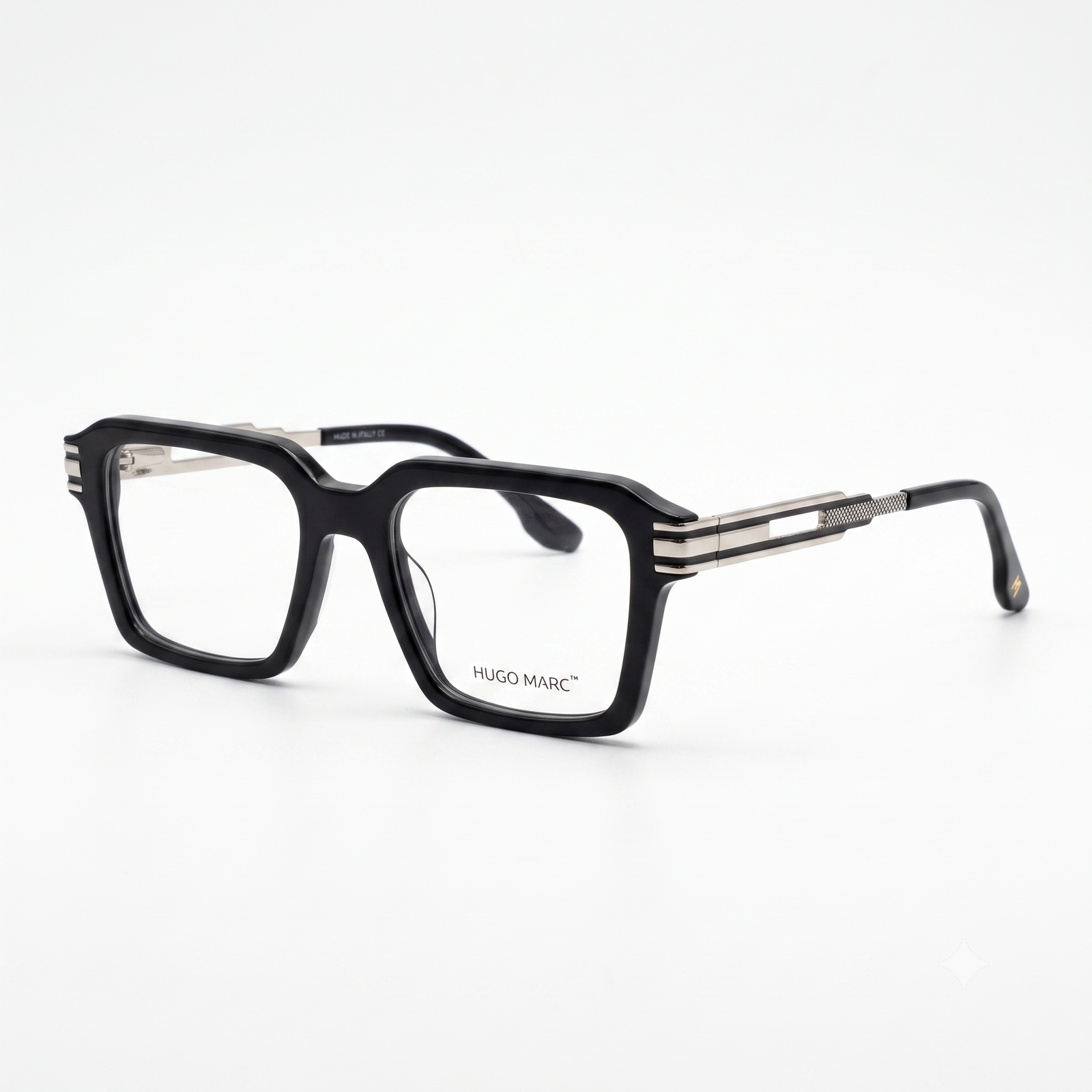 Hugo Marc HM-11105 Premium Square Full-Rim Eyeglass Frame for Men