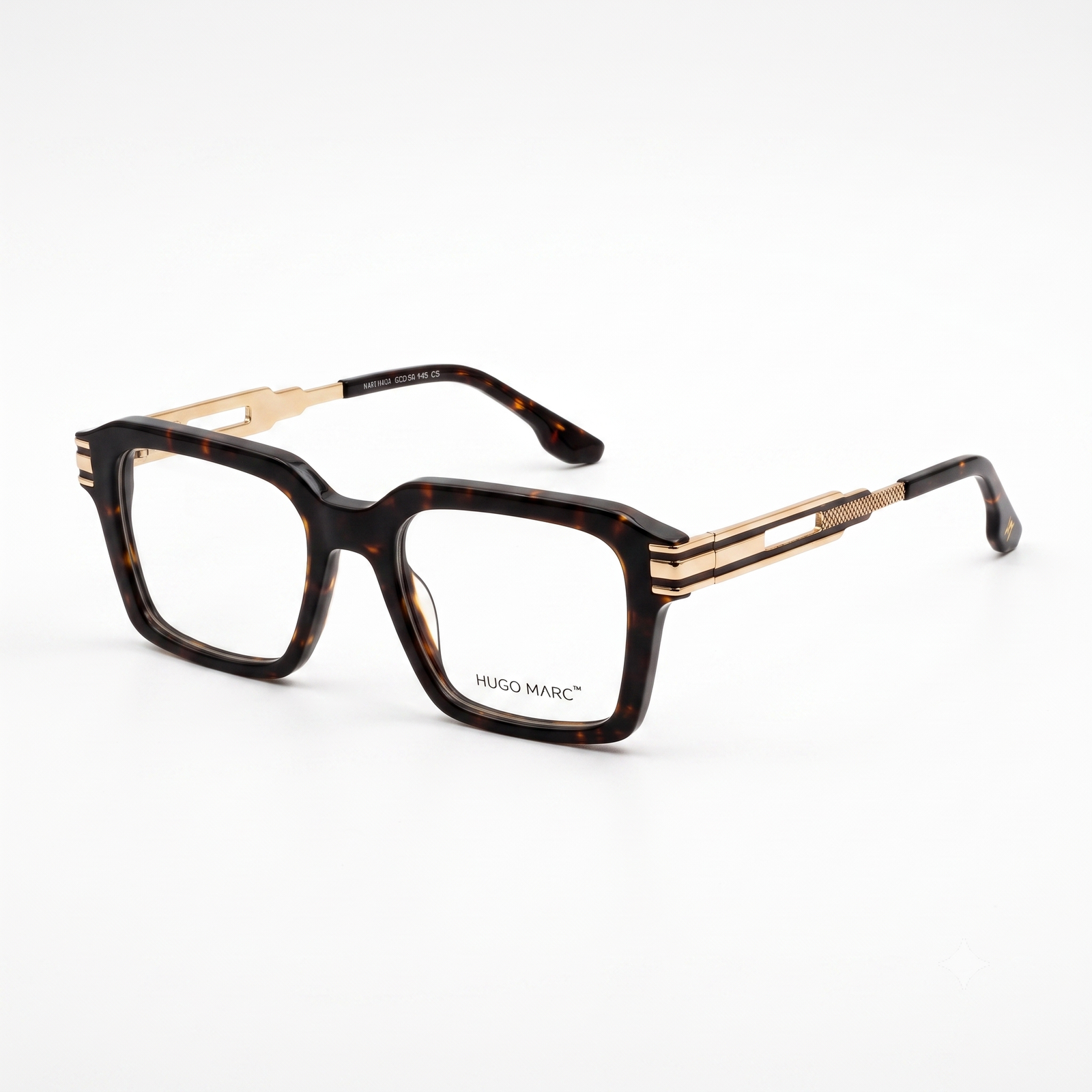 Hugo Marc HM-11105 Premium Square Full-Rim Eyeglass Frame for Men