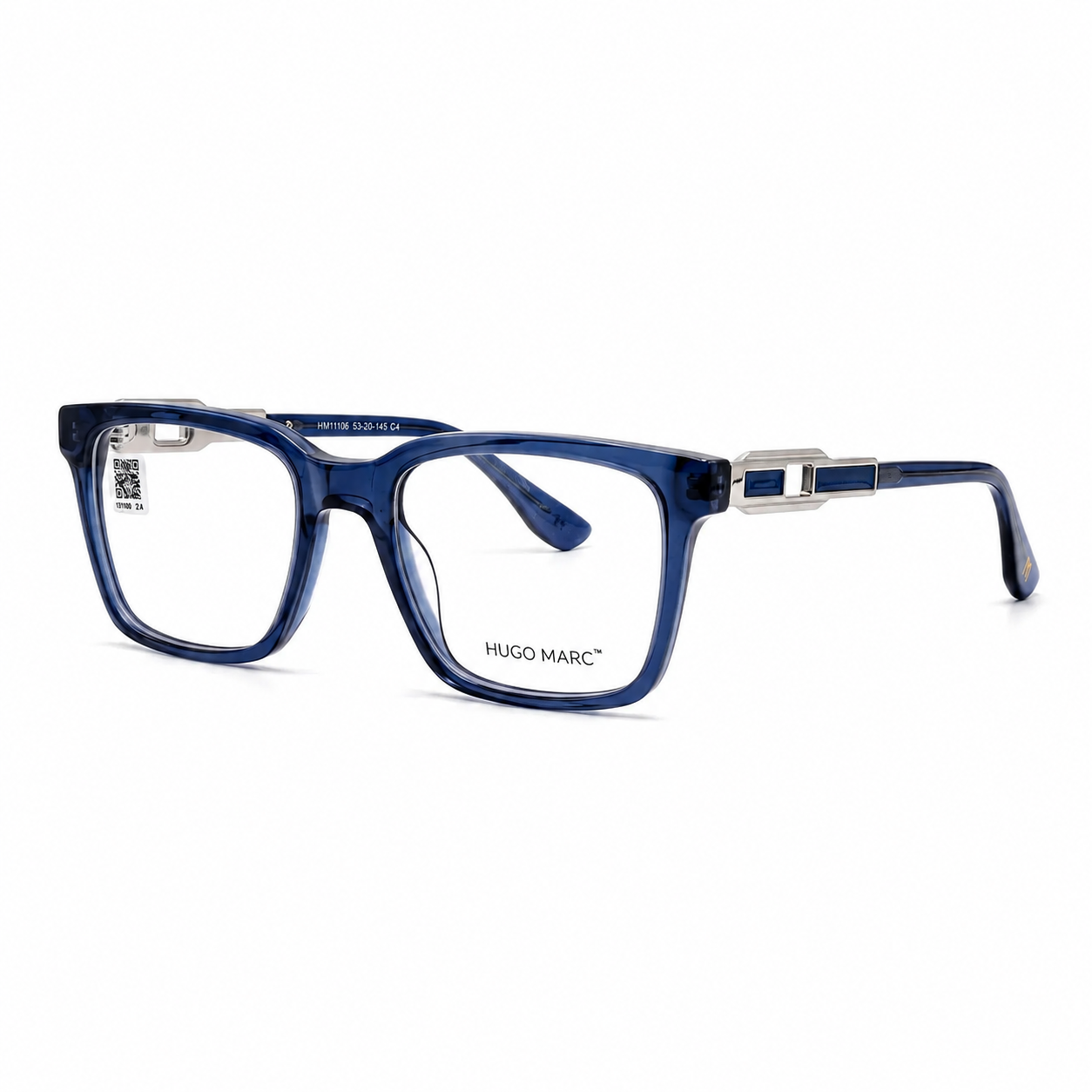 Hugo Marc HM-11106 Premium Square Full-Rim Eyeglass Frame for Men