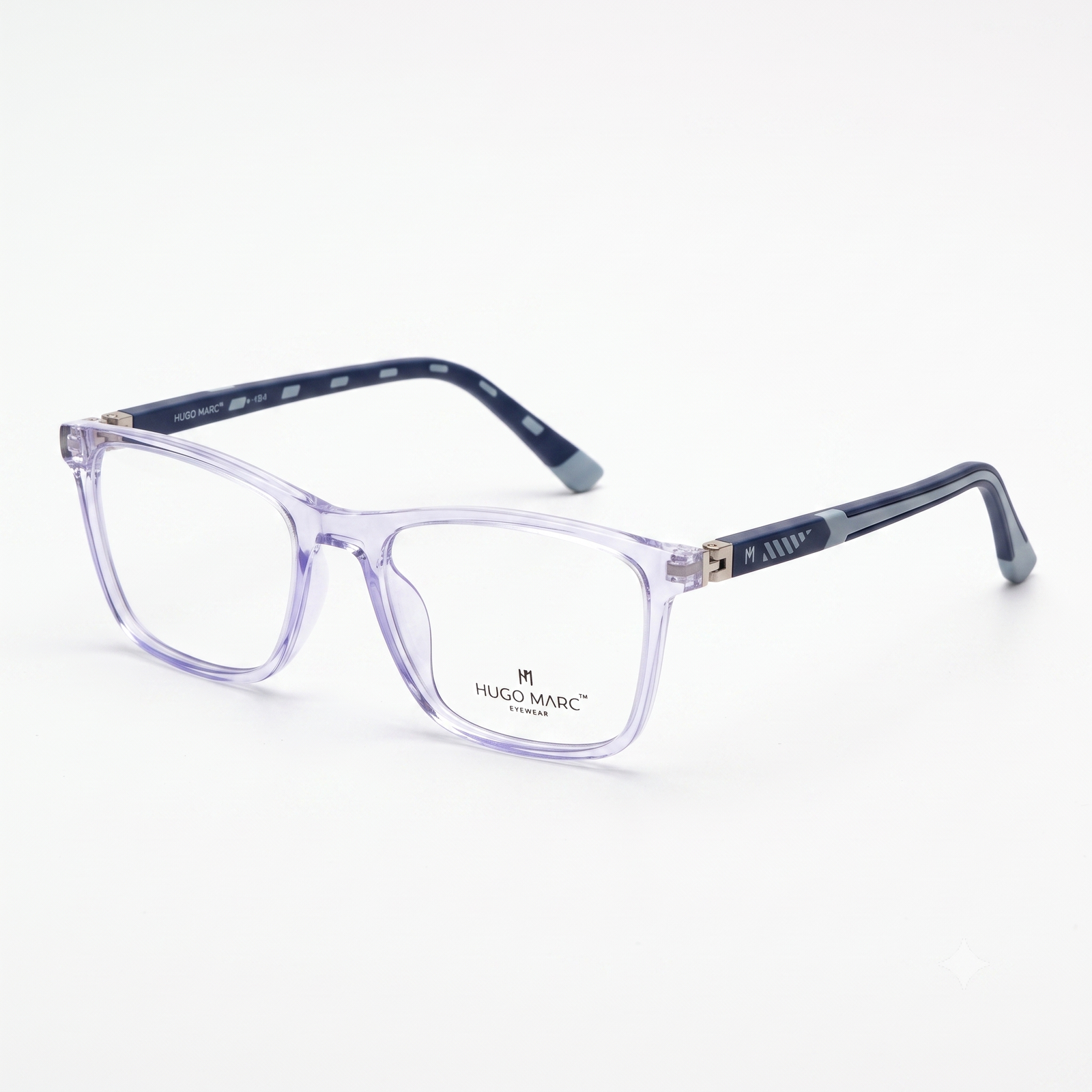 Hugo Marc HM-1515 Premium Unisex Square Eyeglasses | Lightweight Full-Rim Optical Frame
