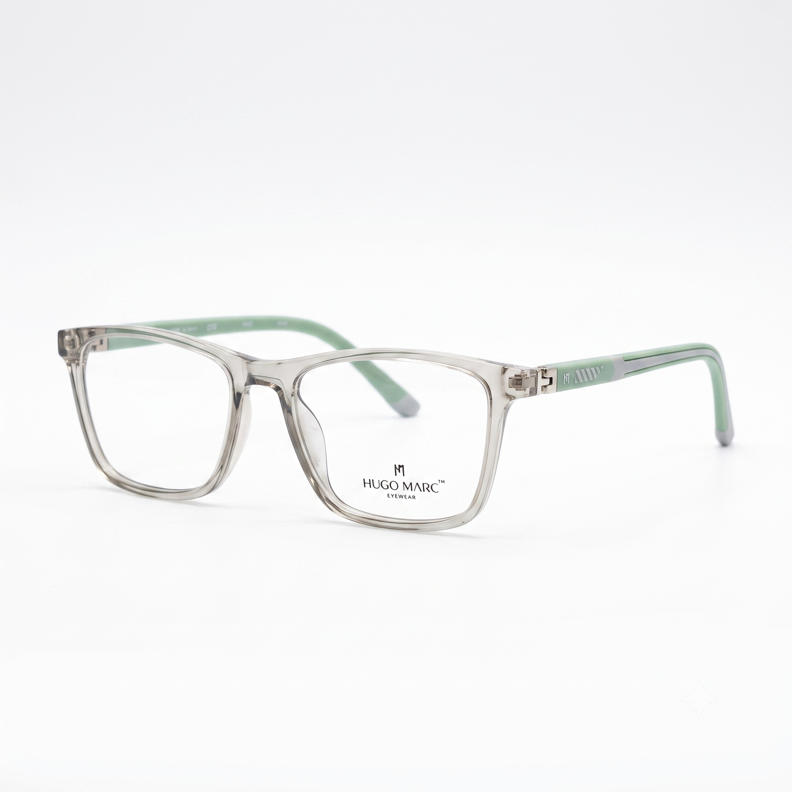 Hugo Marc HM-1515 Premium Unisex Square Eyeglasses | Lightweight Full-Rim Optical Frame