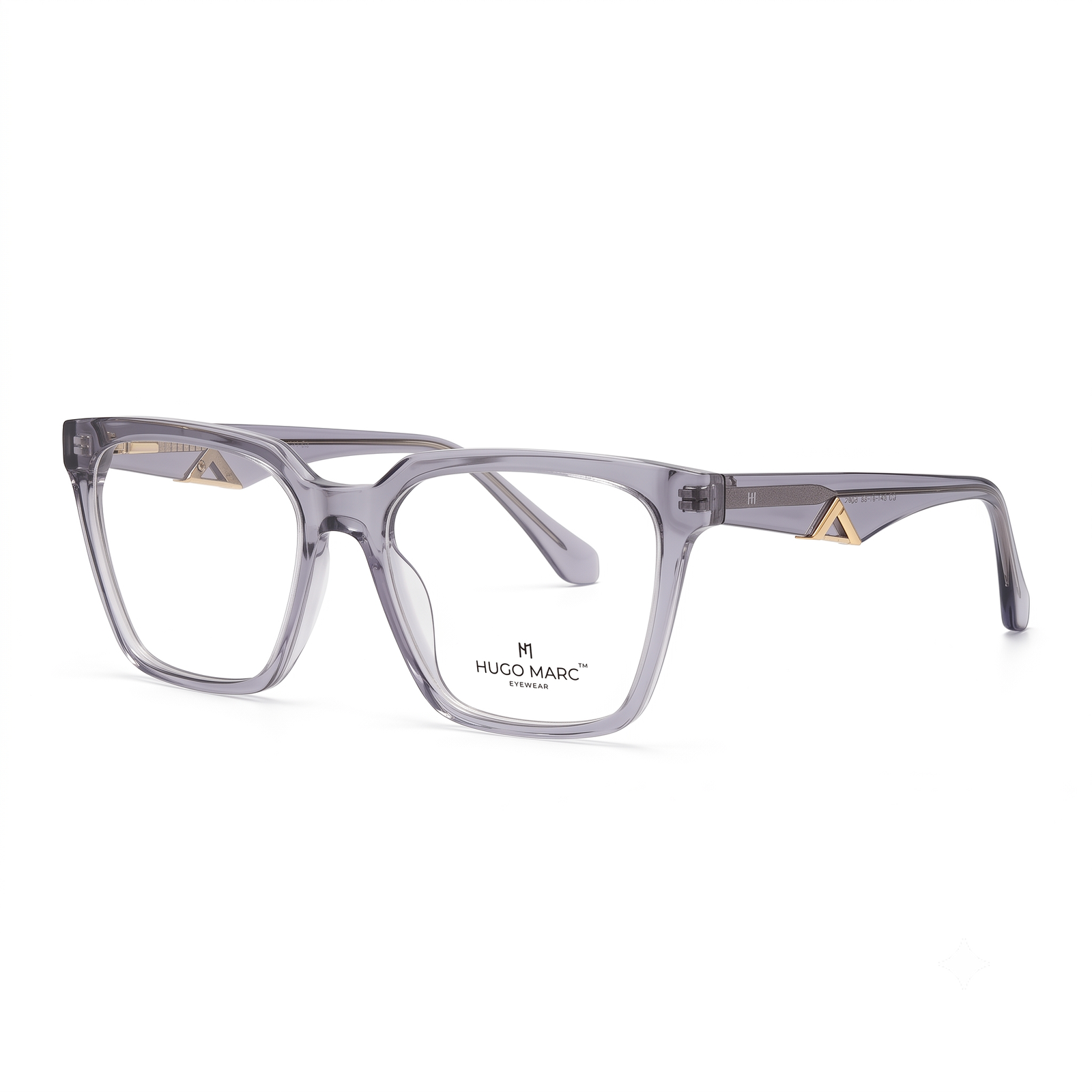 HUGO MARC HM-1535 Premium Square Eyeglasses for Men & Women | Lightweight Acetate Full-Rim Optical Frame