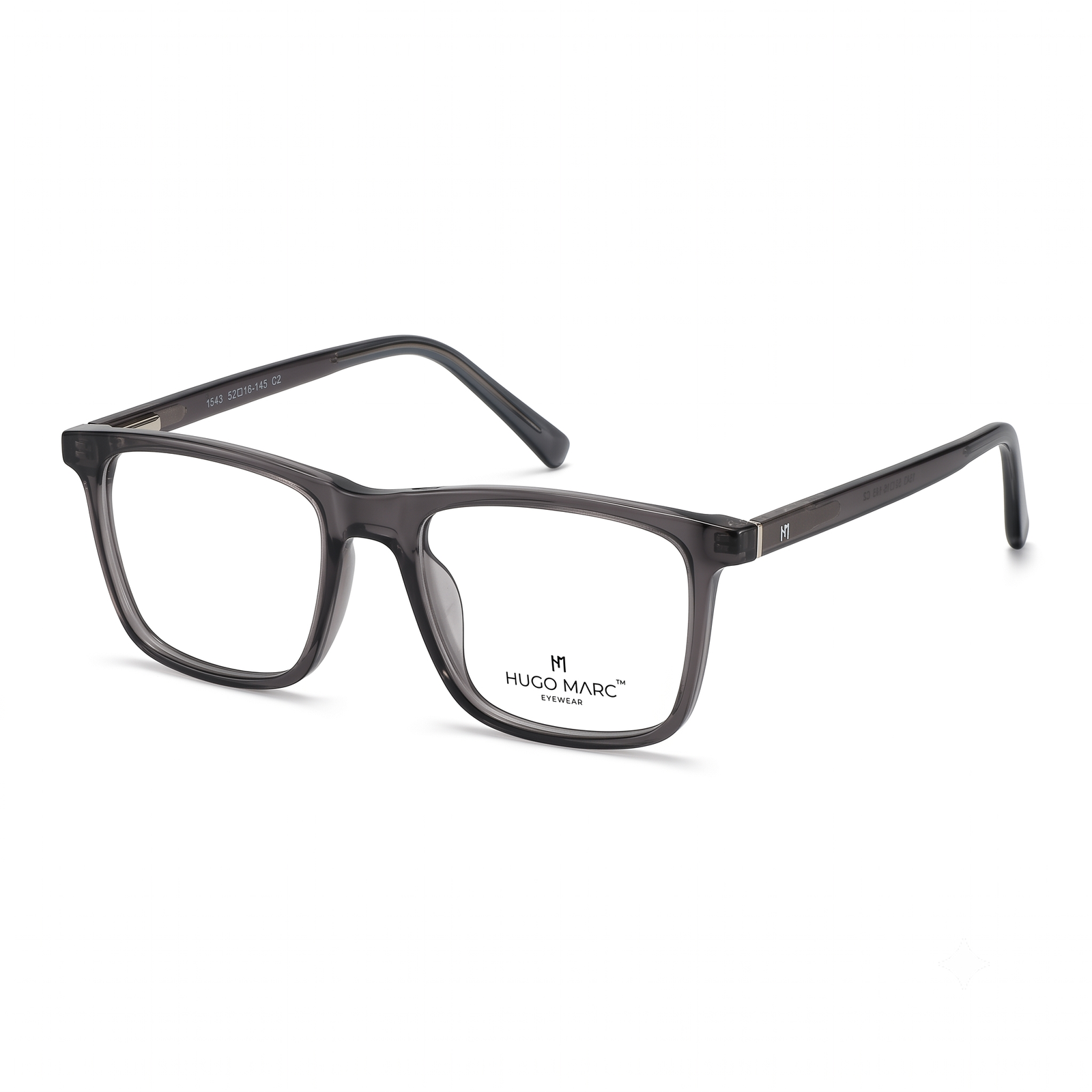Hugo Marc HM-1543 Full Rim Square Eyeglass Frame for Men & Women