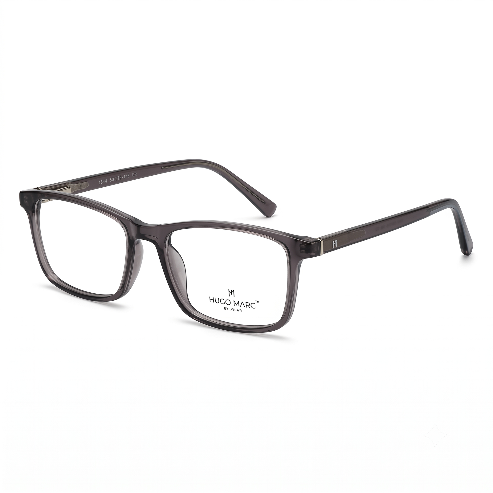 Hugo Marc HM-1544 Premium Square Full-Rim Eyeglass Frame for Men & Women
