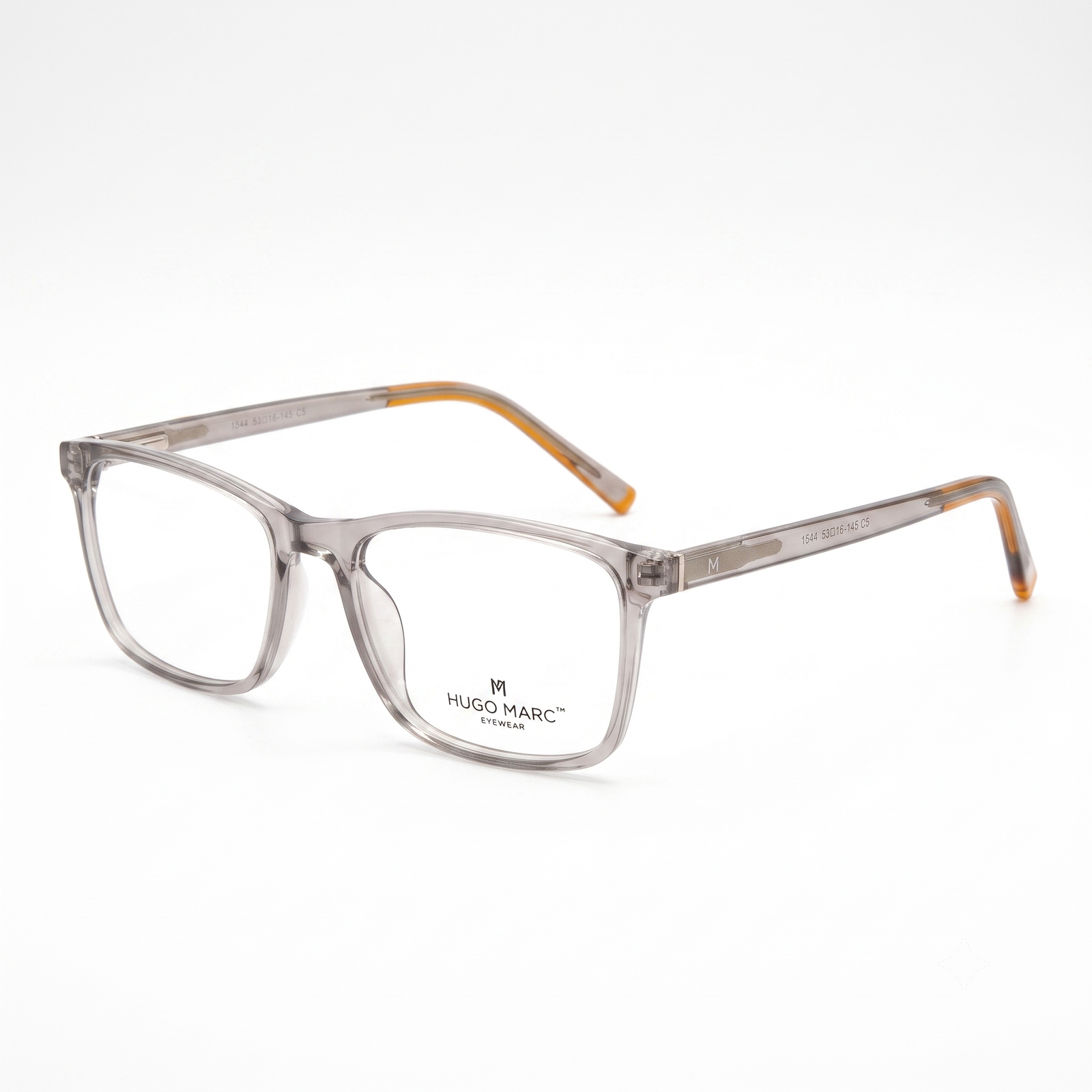 Hugo Marc HM-1544 Premium Square Full-Rim Eyeglass Frame for Men & Women