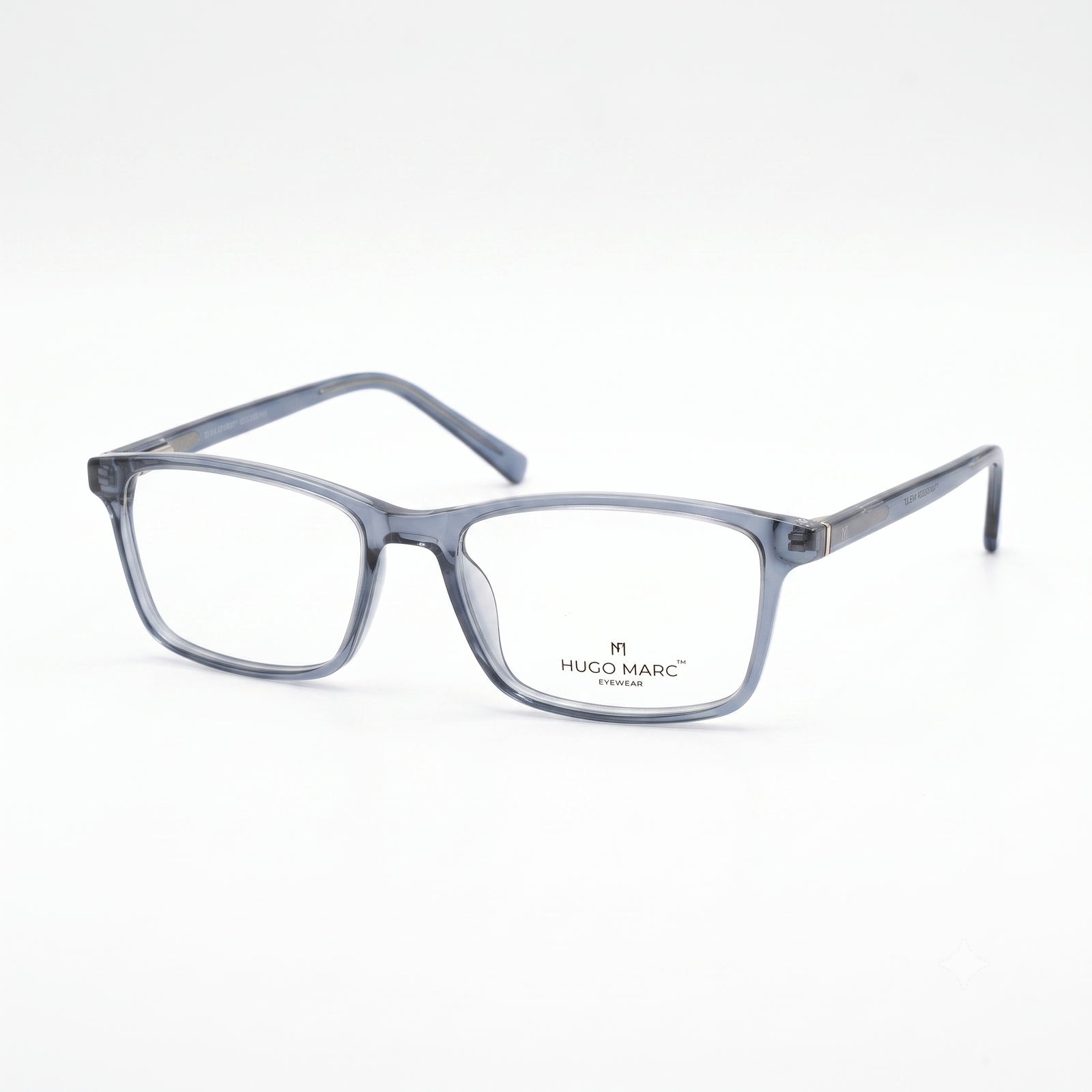 Hugo Marc HM-1544 Premium Square Full-Rim Eyeglass Frame for Men & Women