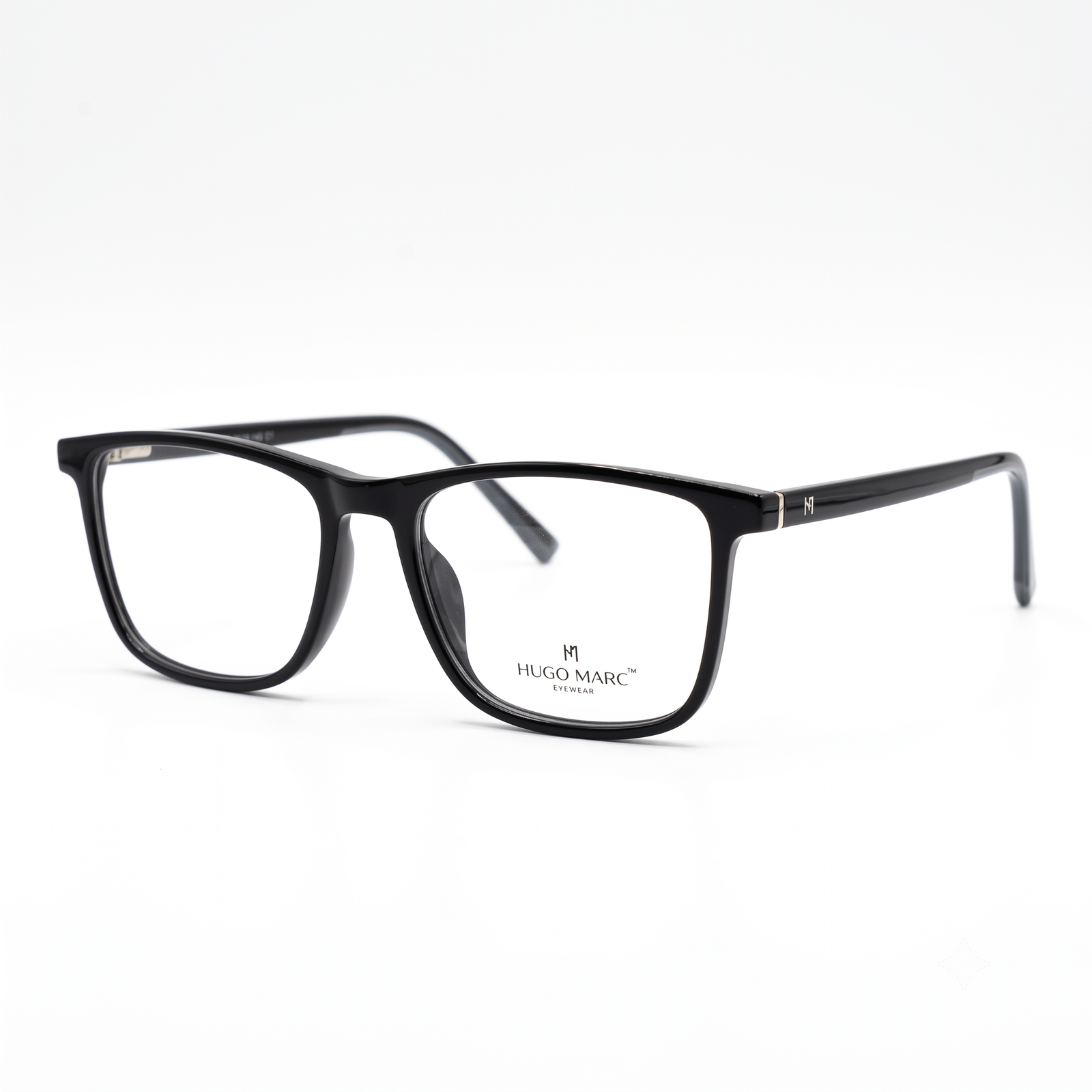 Hugo Marc HM-1545 Premium Square Full-Rim Eyeglass Frame for Men & Women - Image 3