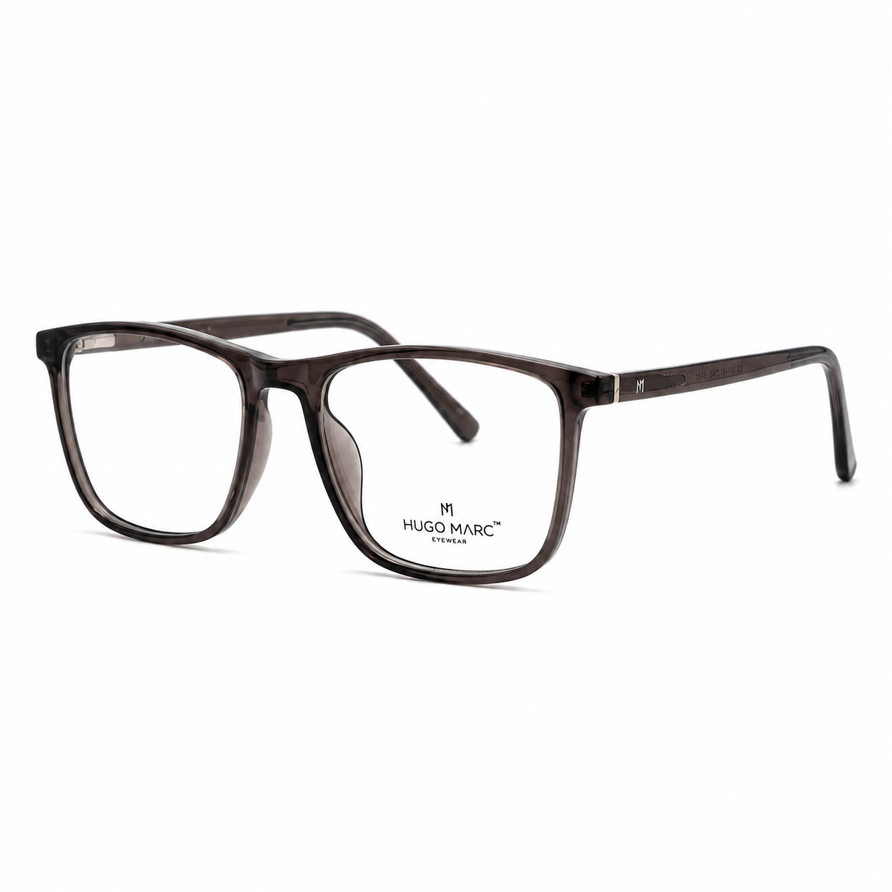 Hugo Marc HM-1545 Premium Square Full-Rim Eyeglass Frame for Men & Women