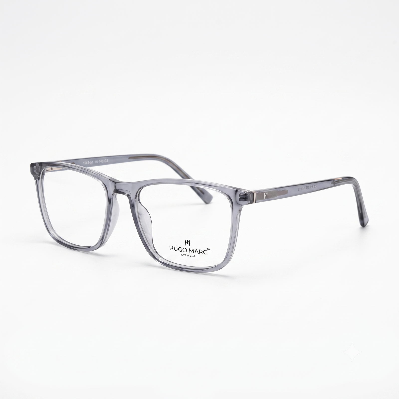 Hugo Marc HM-1545 Premium Square Full-Rim Eyeglass Frame for Men & Women - Image 5