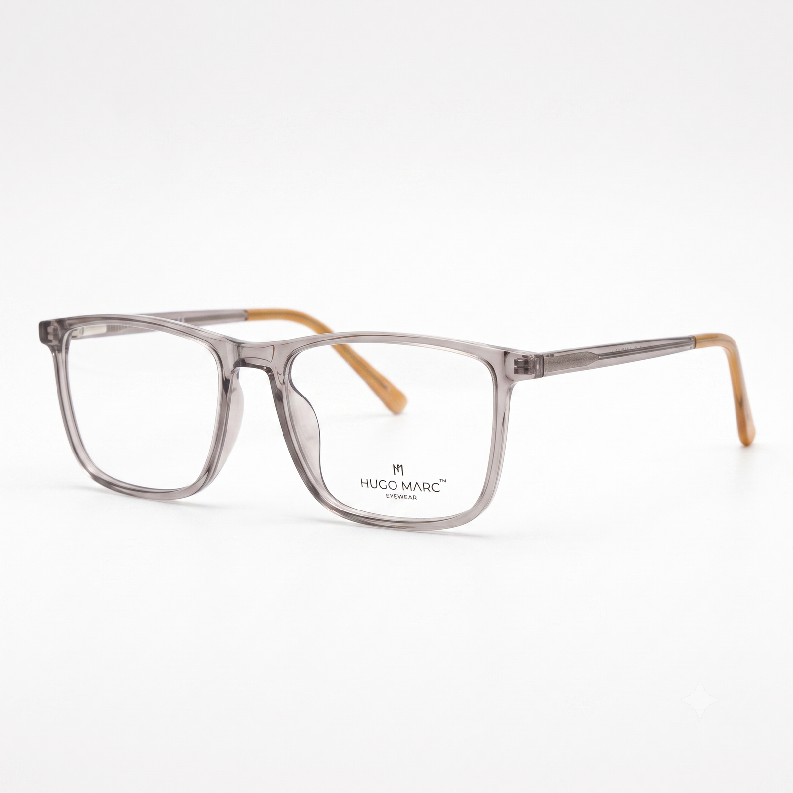 Hugo Marc HM-1545 Premium Square Full-Rim Eyeglass Frame for Men & Women