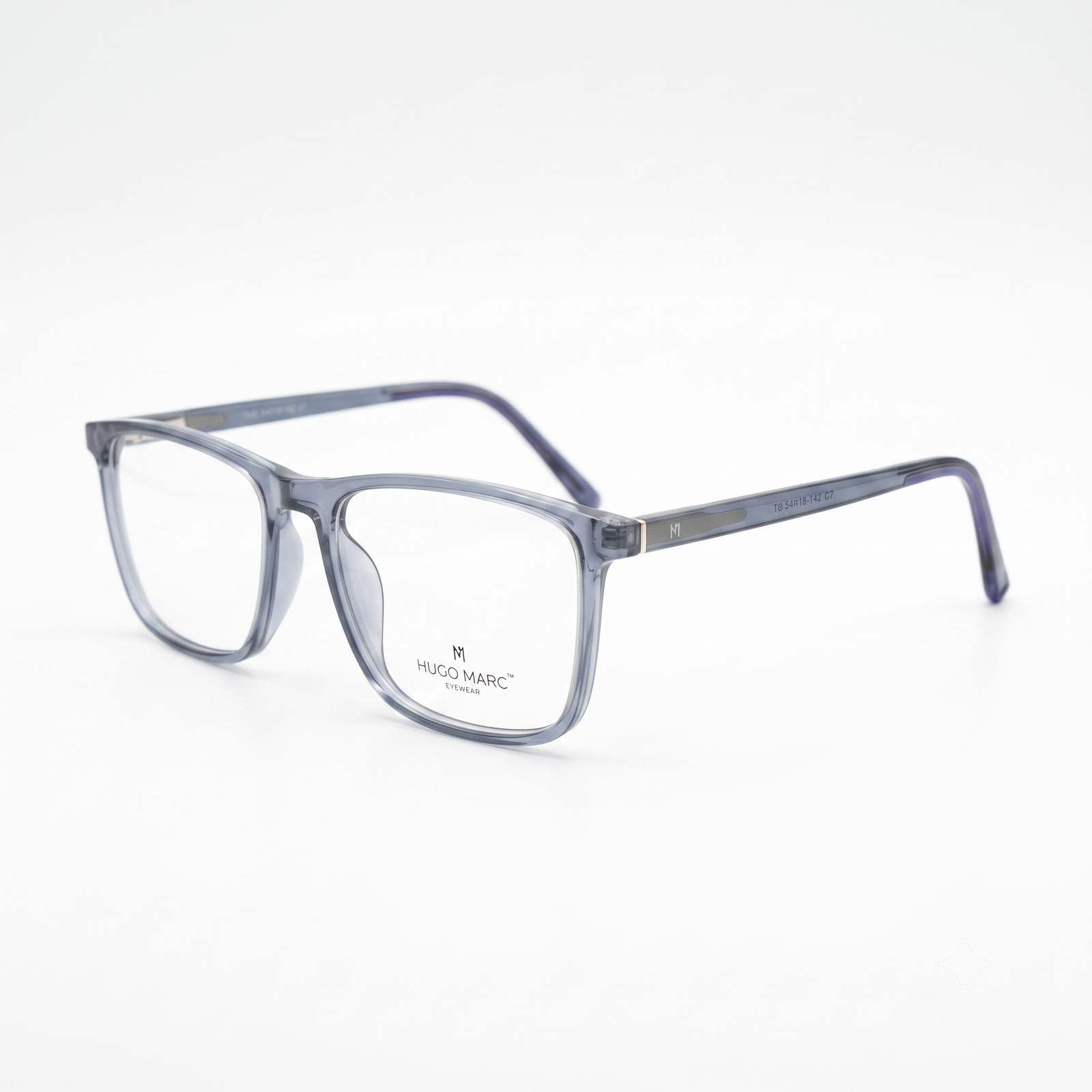 Hugo Marc HM-1545 Premium Square Full-Rim Eyeglass Frame for Men & Women