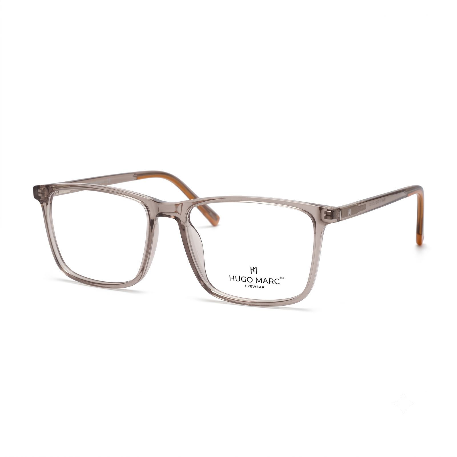 HUGO MARC HM-1546 Premium Rectangular Full-Rim Eyeglasses for Men & Women