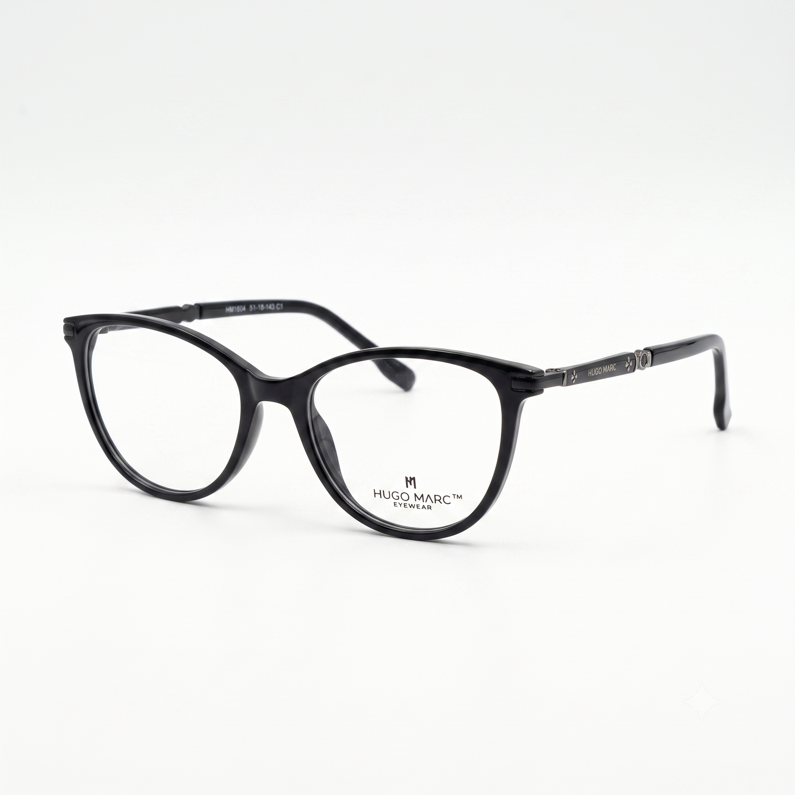 HUGO MARC HM-1604 Full Rim Cat-Eye Eyeglass Frame for Women
