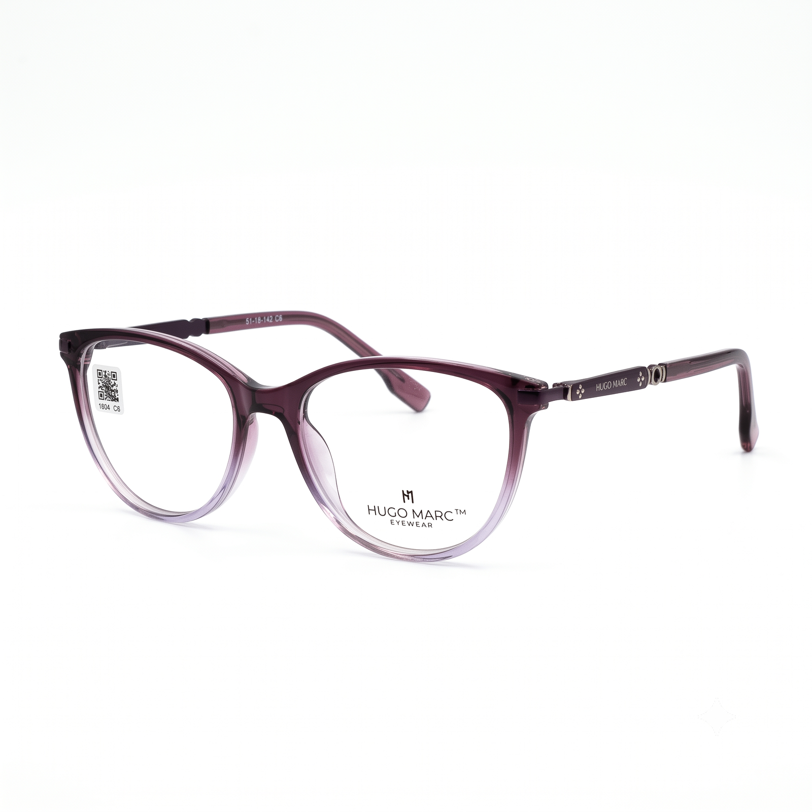 HUGO MARC HM-1604 Full Rim Cat-Eye Eyeglass Frame for Women