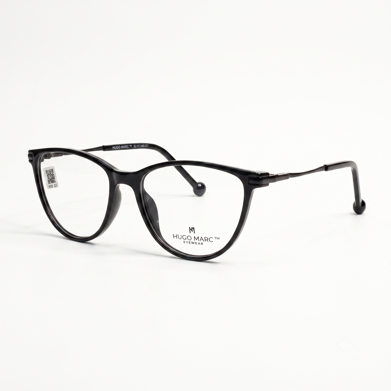 HUGO MARC HM-1605 Full Rim Cat-Eye Eyeglass Frame for Women