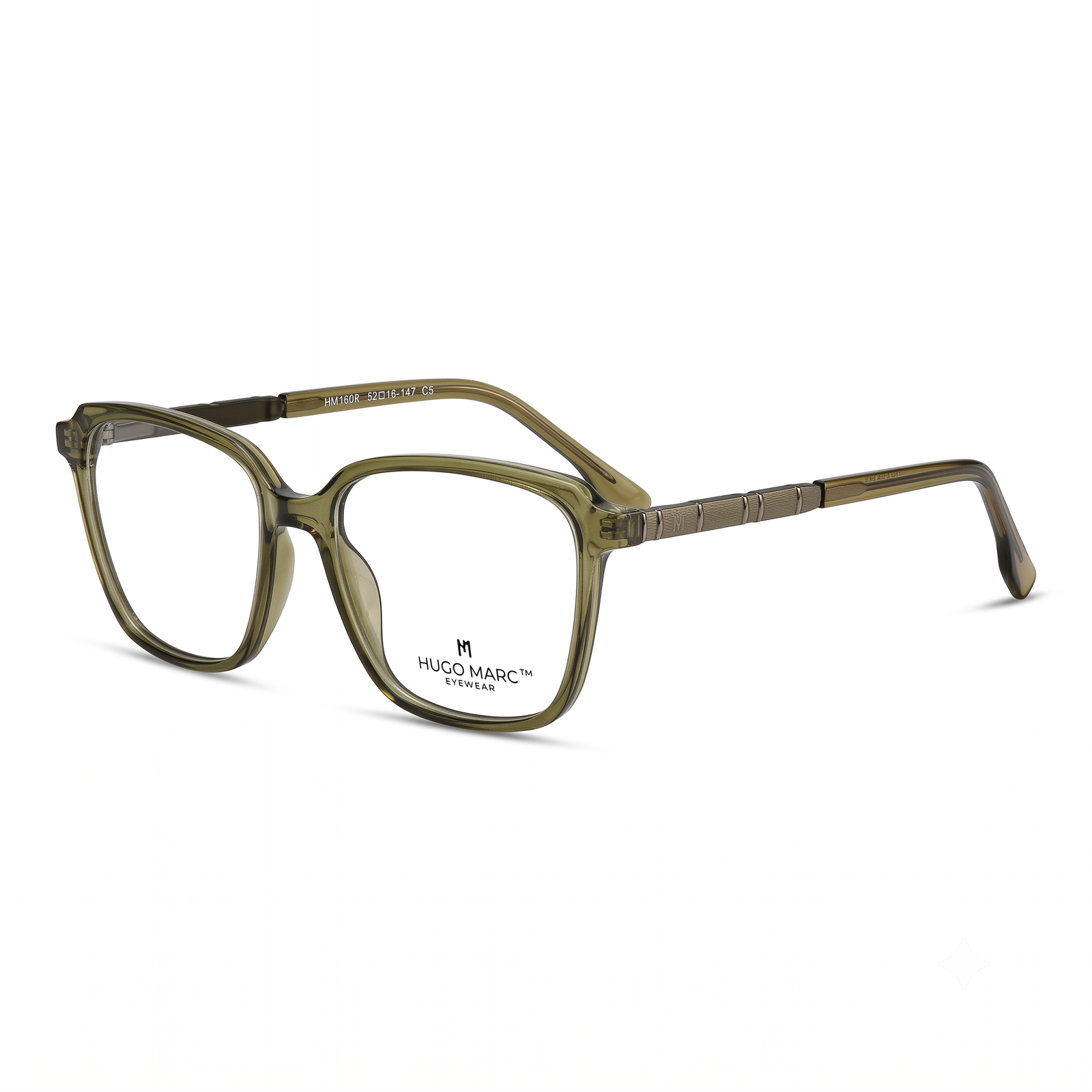 HUGO MARC HM-1606 Full Rim Square Eyeglass Frame for Women