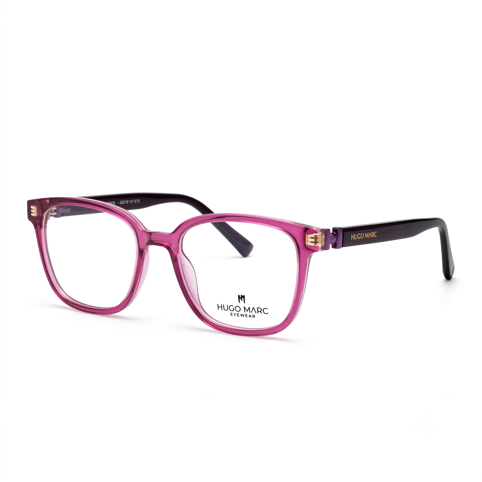 HUGO MARC HM-1616 Full Rim Square Eyeglass Frame for Women