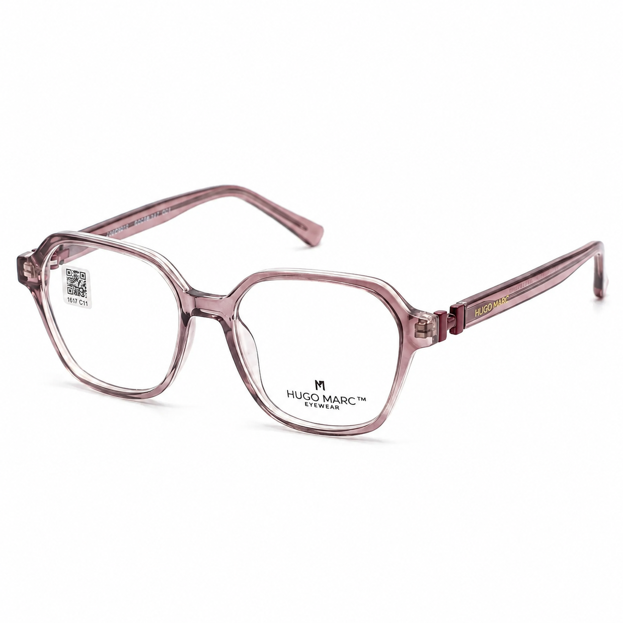 HUGO MARC HM-1617 Full Rim Geometric Eyeglass Frame for Women