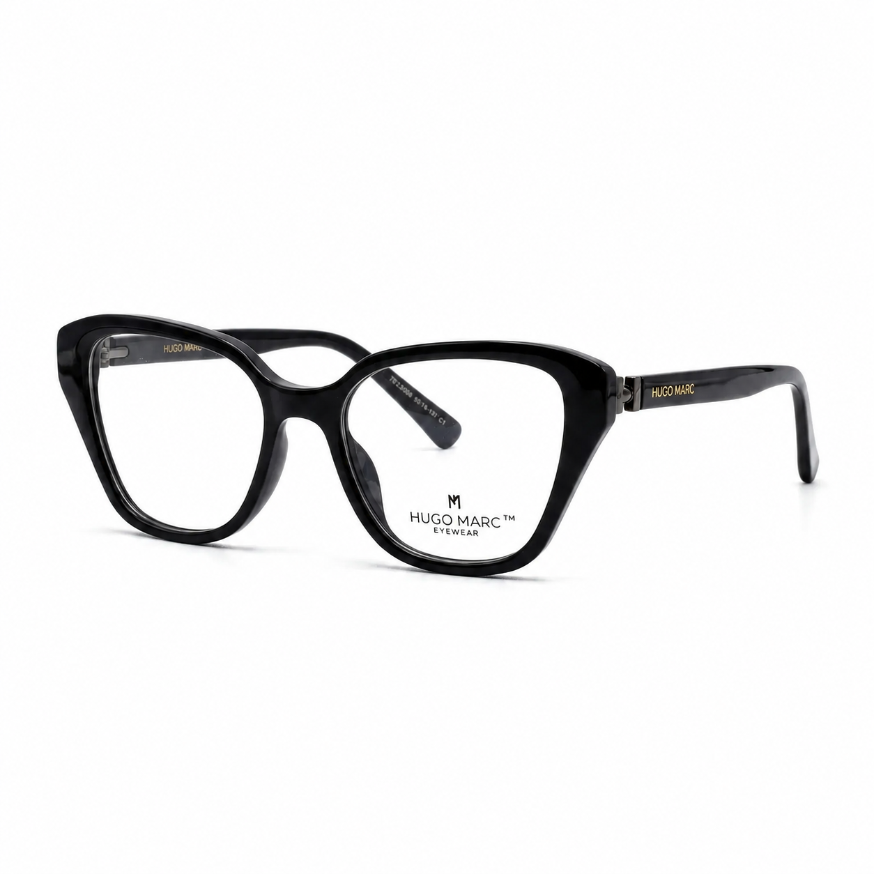 Hugo Marc HM-1619 Premium Cat-Eye Full-Rim Eyeglass Frame for Women