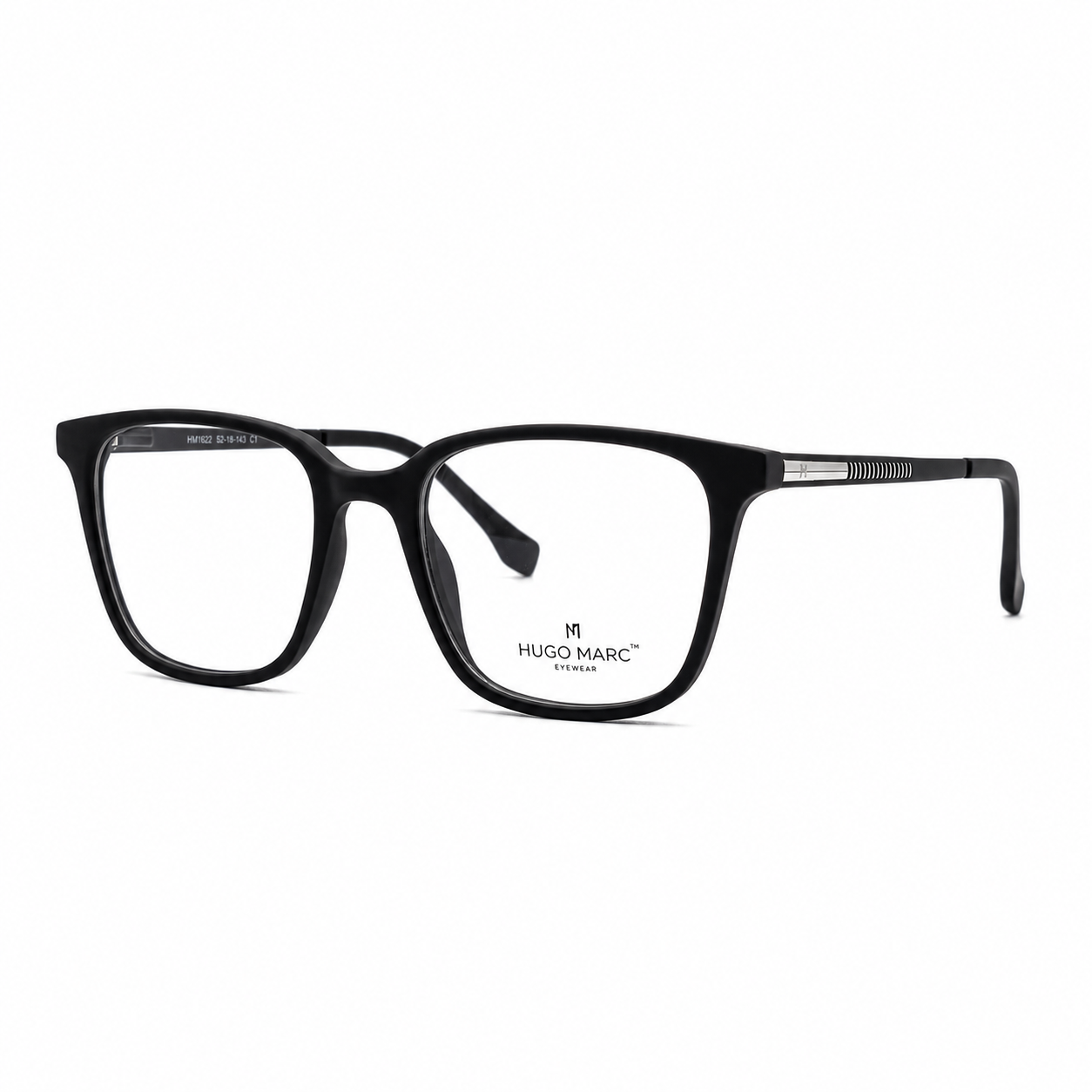 Hugo Marc HM-1622 Premium Square Full-Rim Eyeglass Frame for Men