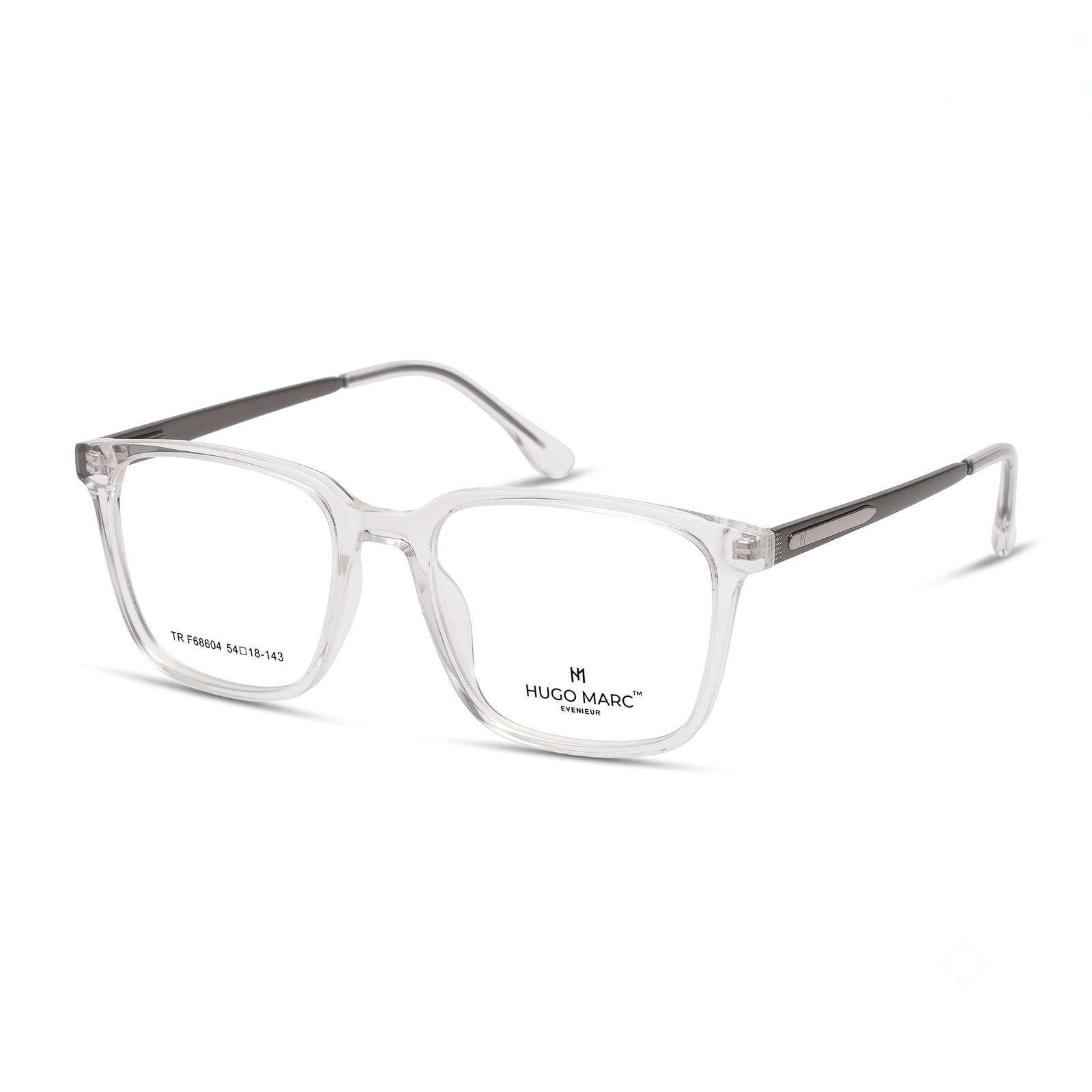 Hugo Marc HM-1623 Premium Square Full-Rim Eyeglass Frame for Men