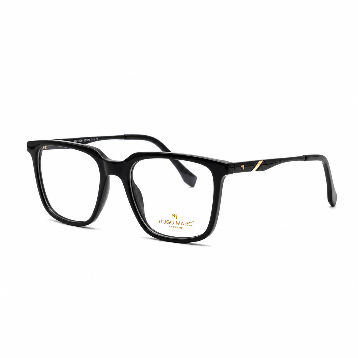 Hugo Marc HM-1626 Premium Square Full-Rim Eyeglasses for Men