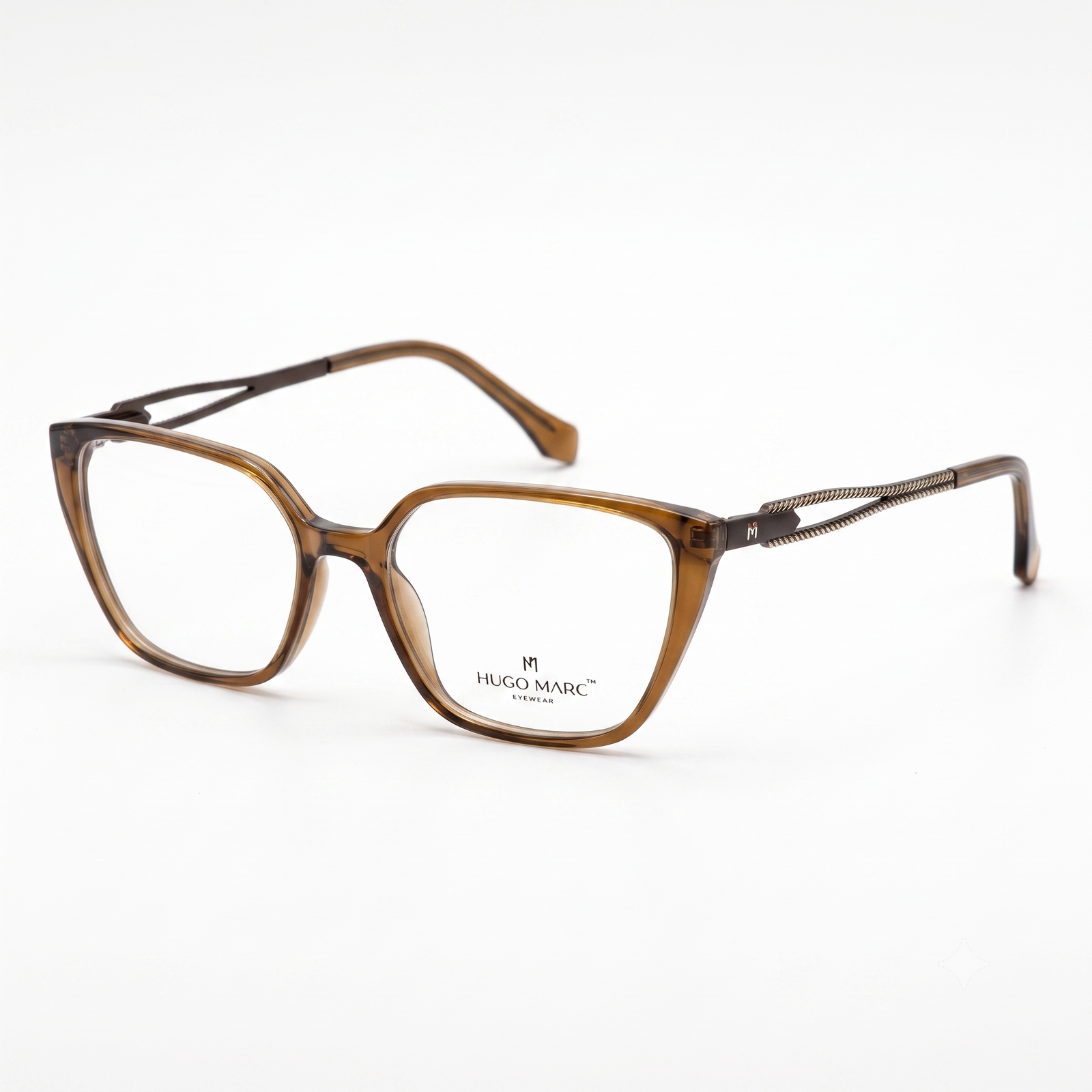 Hugo Marc HM-1630 Premium Full-Rim Square Eyeglasses for Women