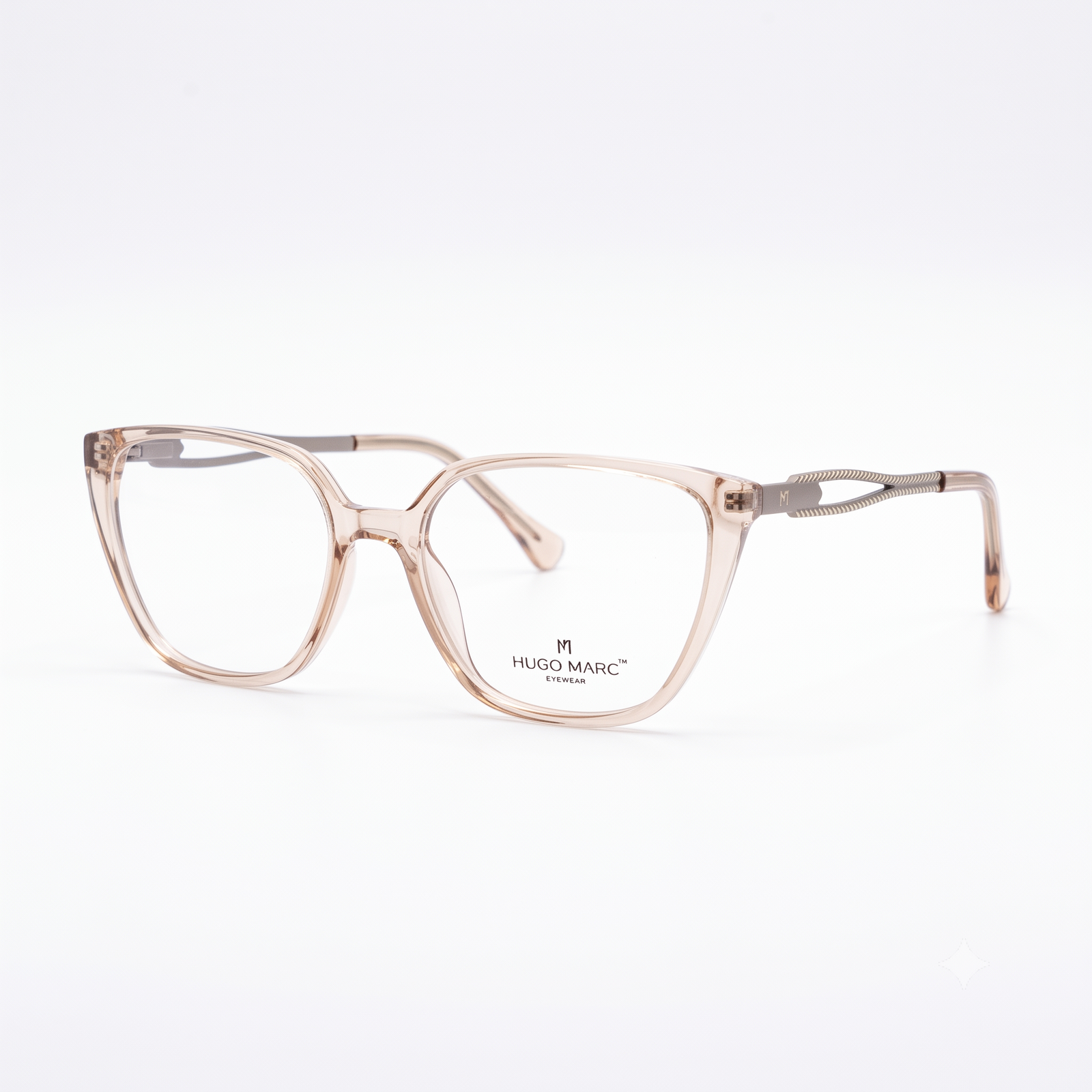 Hugo Marc HM-1630 Premium Full-Rim Square Eyeglasses for Women